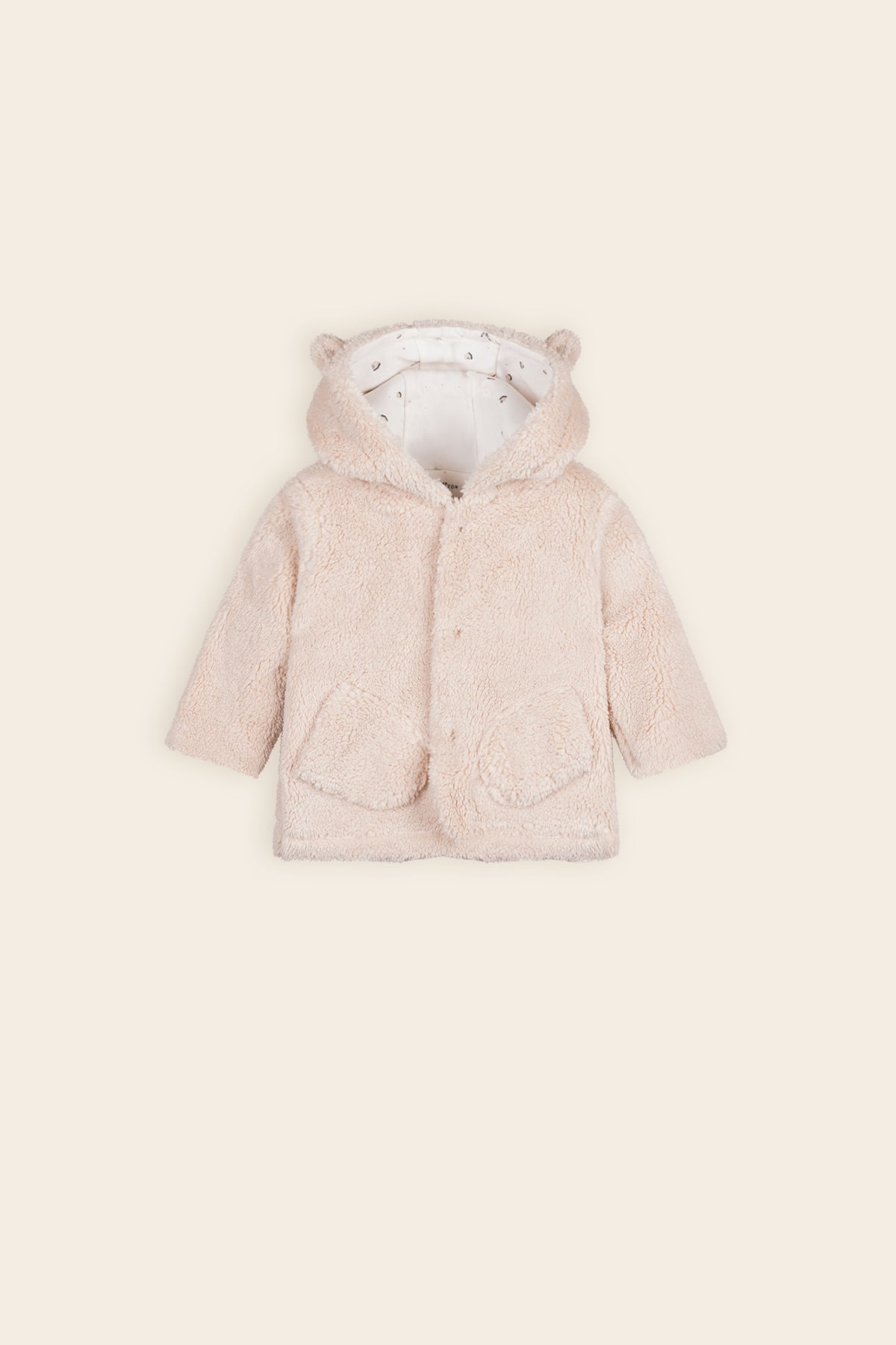 Keddy Teddy Jacket with Hood Oatmeal