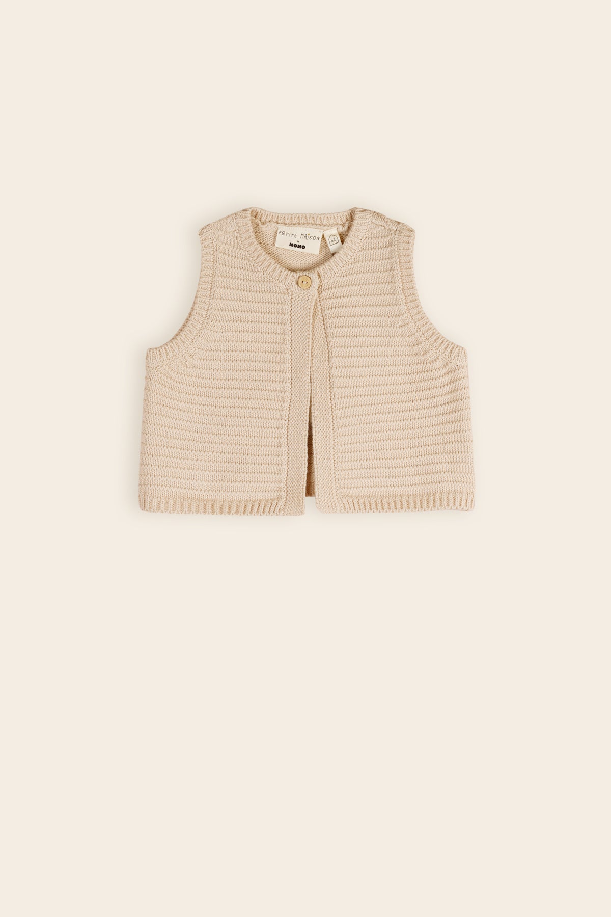 Kata Gebreid Gilet Oatmeal