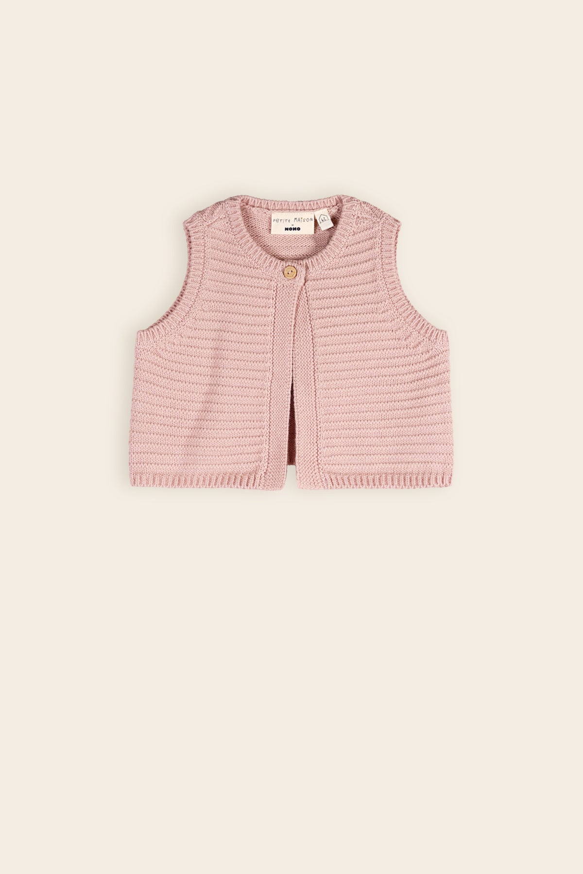 Kata Gebreid Gilet Pastel Pink