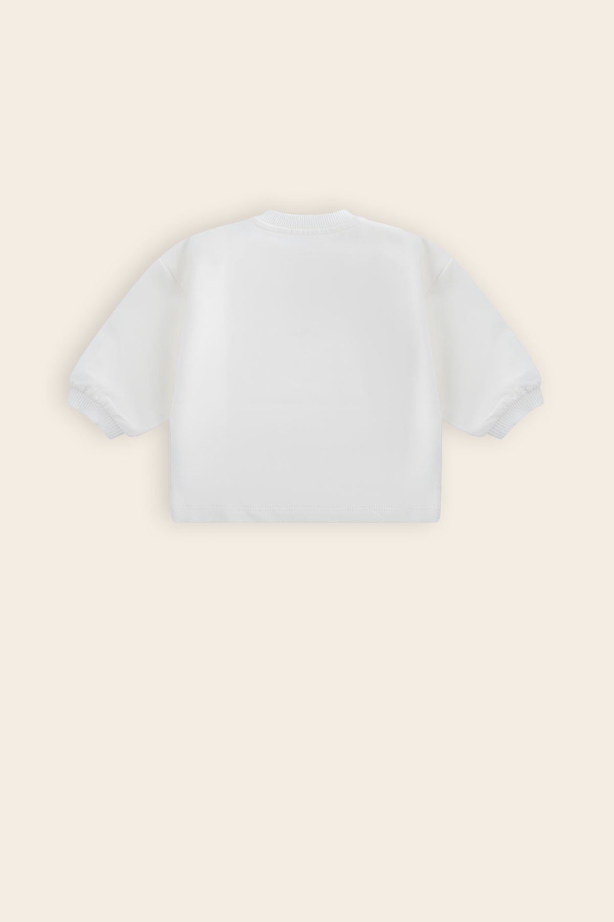 Ker Roomy Sweater met Amour print Wit