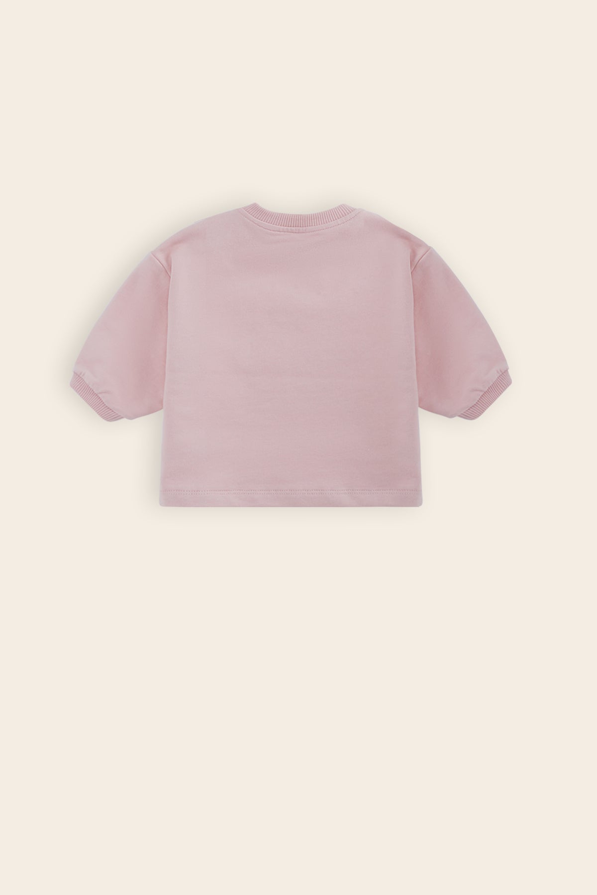 Ker Roomy Sweater met Vogel print Roze