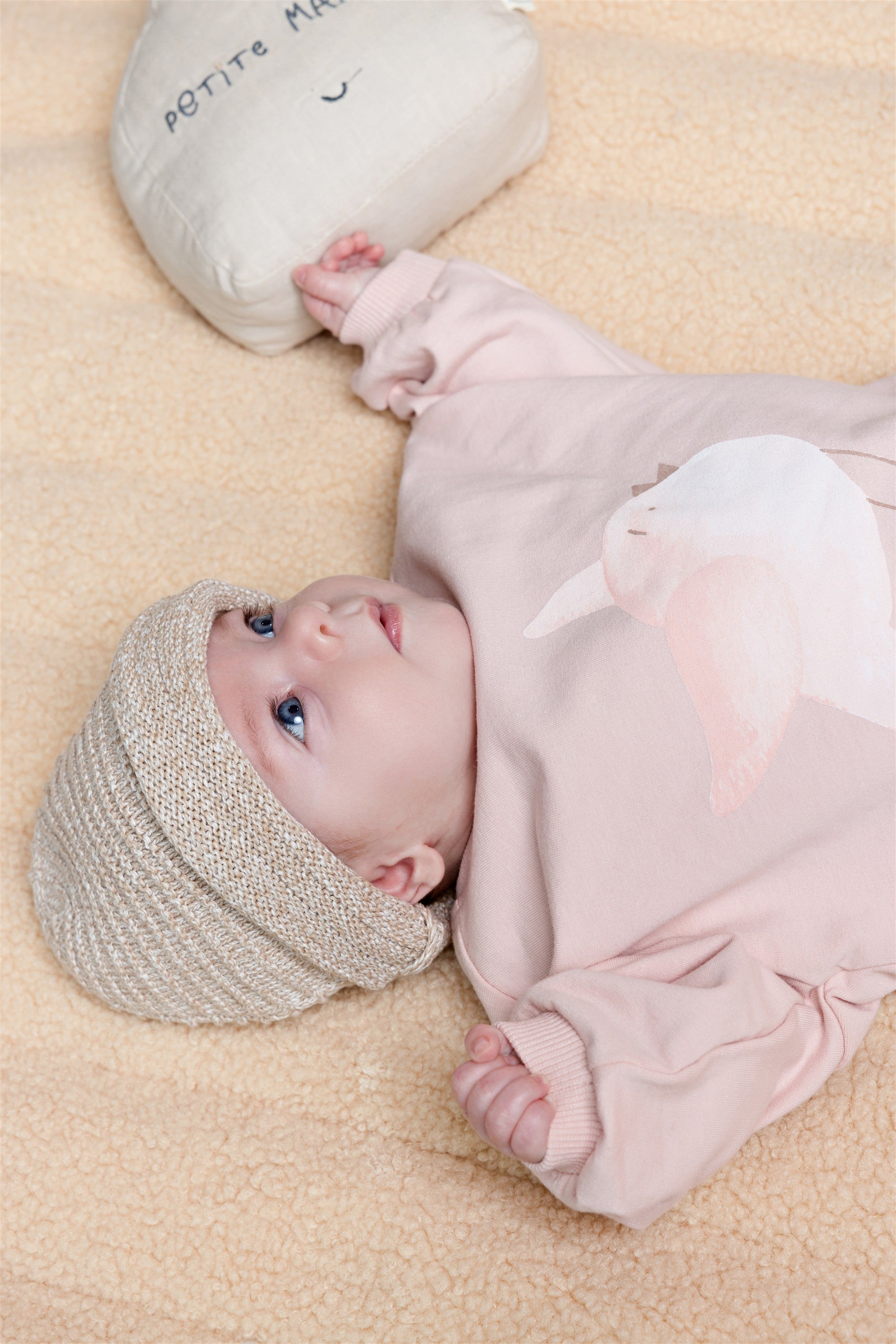 Ker Roomy Sweater met Vogel print Roze