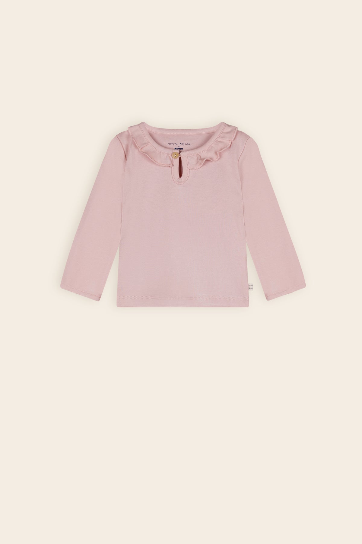 Kaya Tshirt with Ruffle detail Pastel Pink