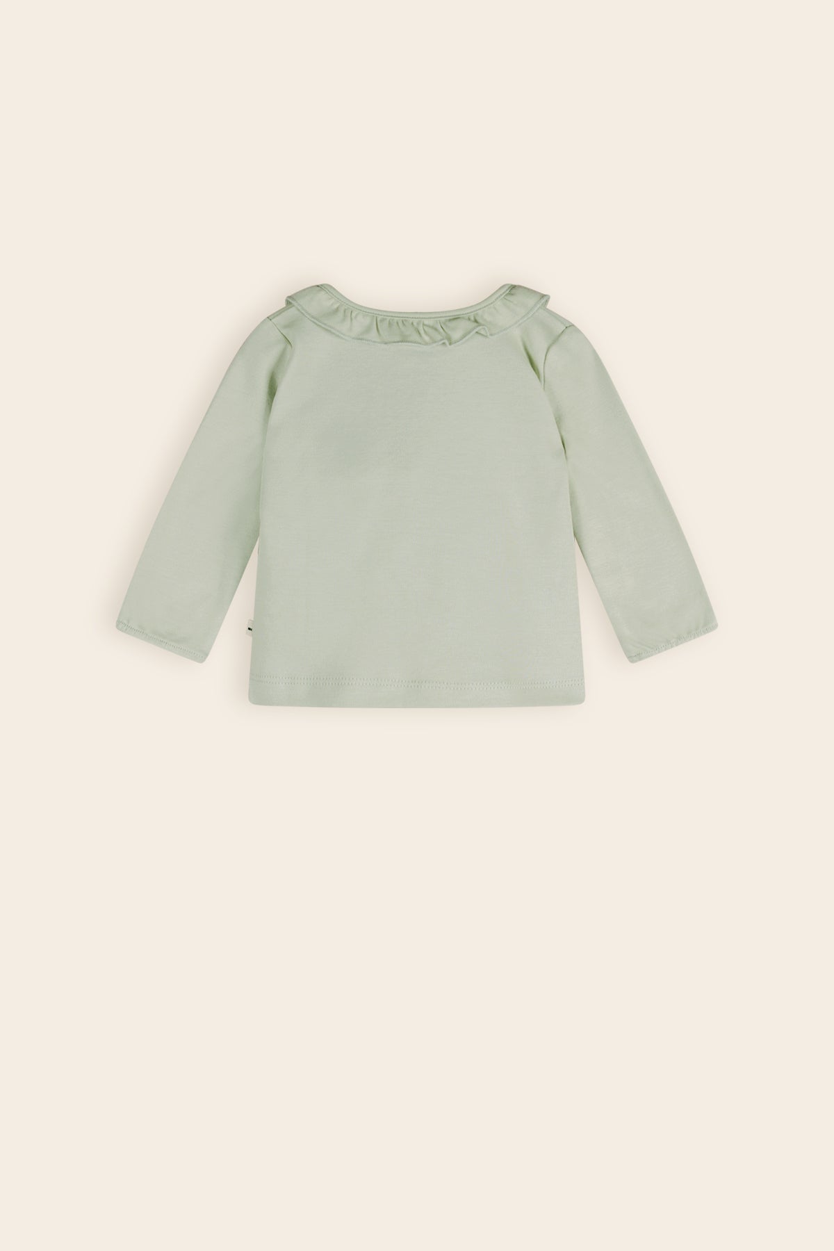 Kaya Tshirt met Ruffle Detail Sea Foam