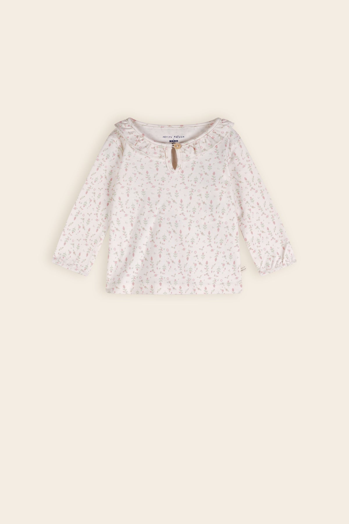 Kaya Tshirt met Ruffle Detail Bloemen AOP