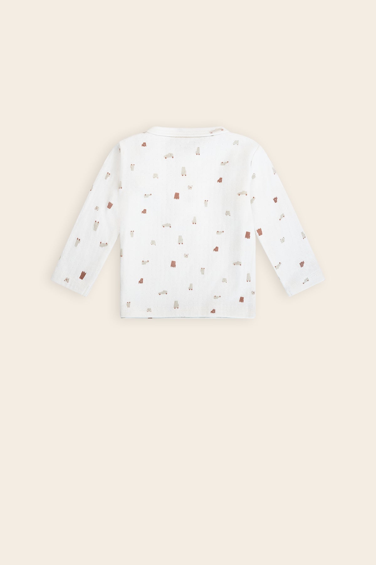 Ko Tshirt met Knoopjes Cars AOP