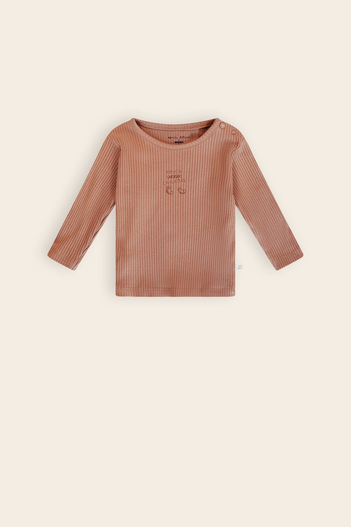Kokai Rib Jersey Tshirt Bruin