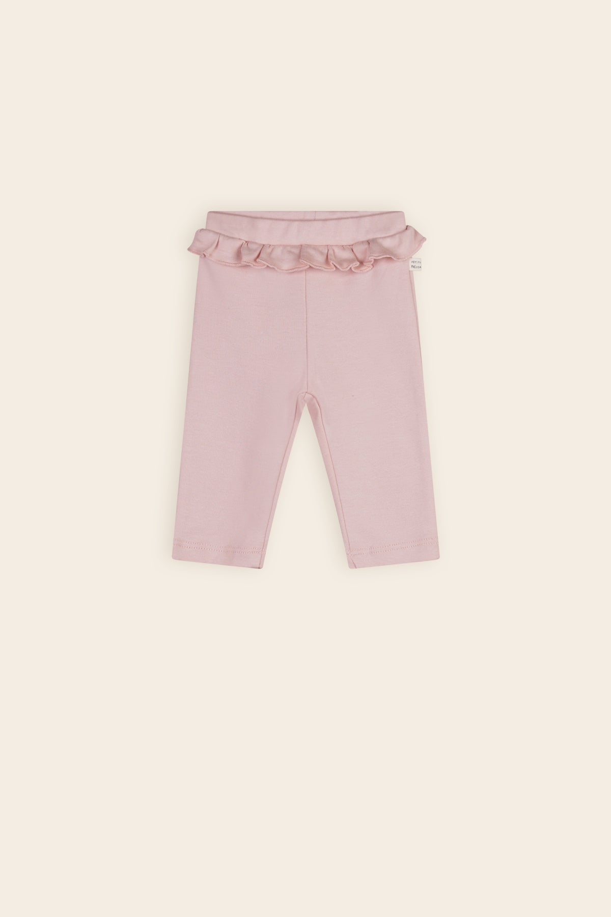 Skyler Jersey Broek met Ruffle Pastel Pink