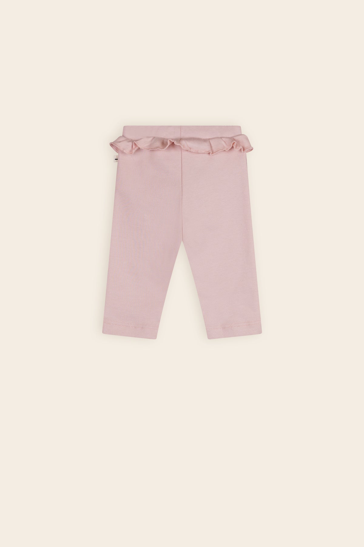 Skyler Jersey Pants with Ruffle Pastel Pink