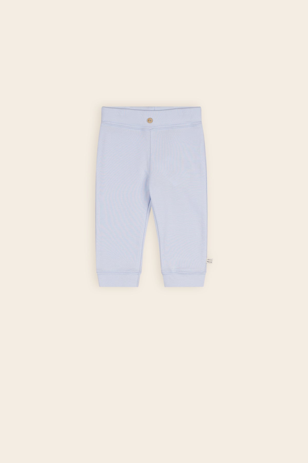 Sky Jersey Pants with Button Heather Blue