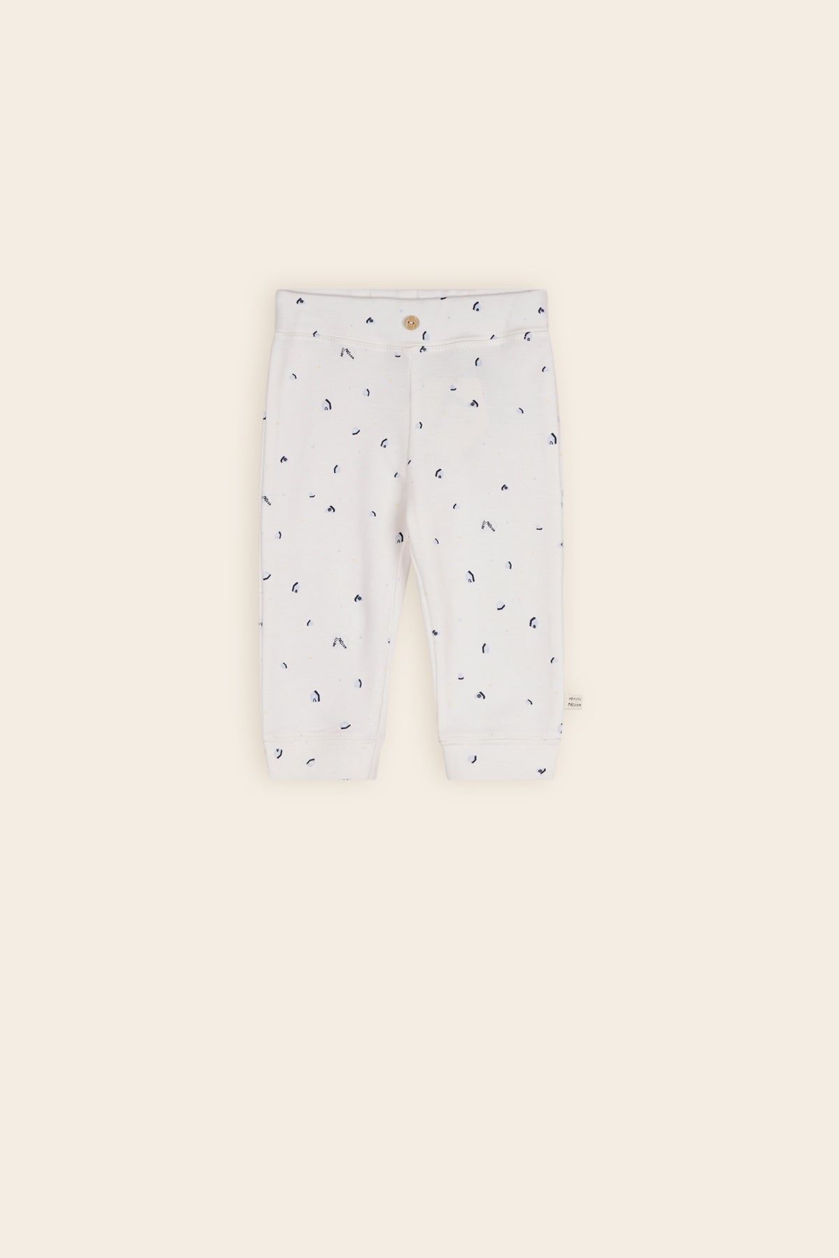 Sky Jersey Pants with Button AOP Blue