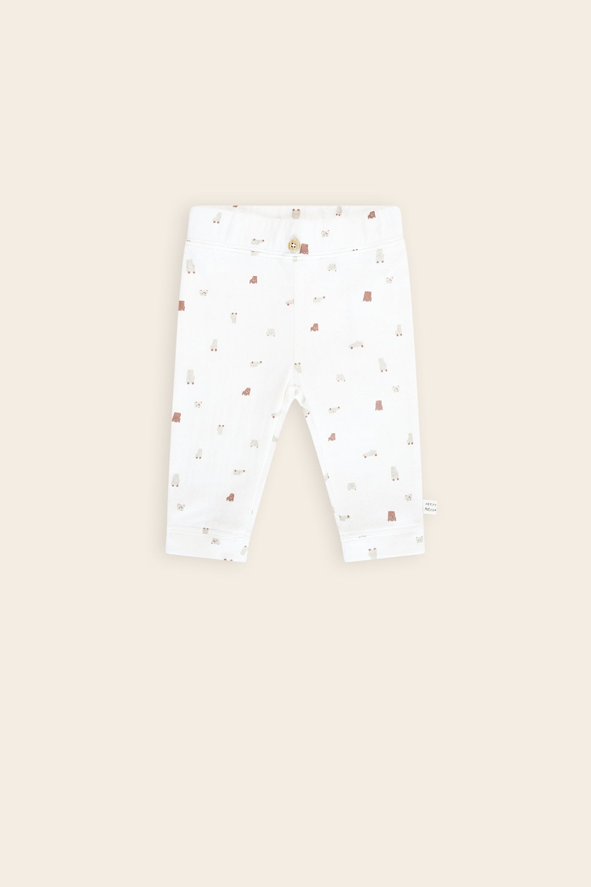 Sky Jersey Broek met Knoopje Cars AOP