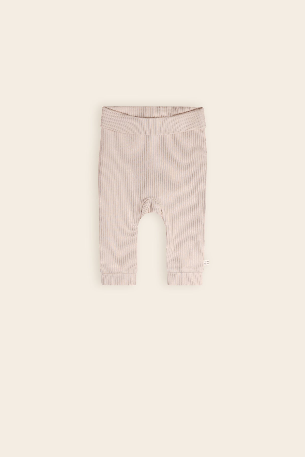 Seg Rib Jersey Broek Oatmeal