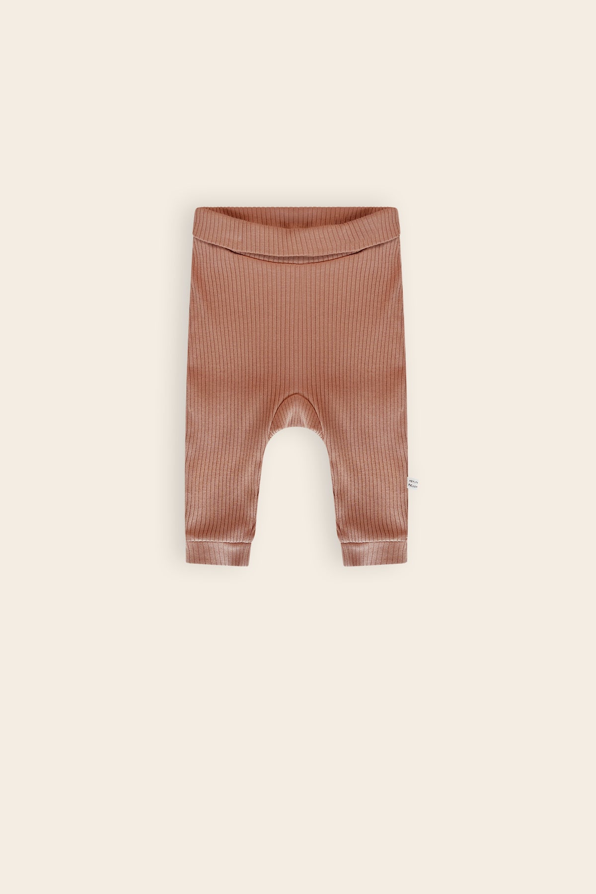 Seg Rib Jersey Broek Bruin