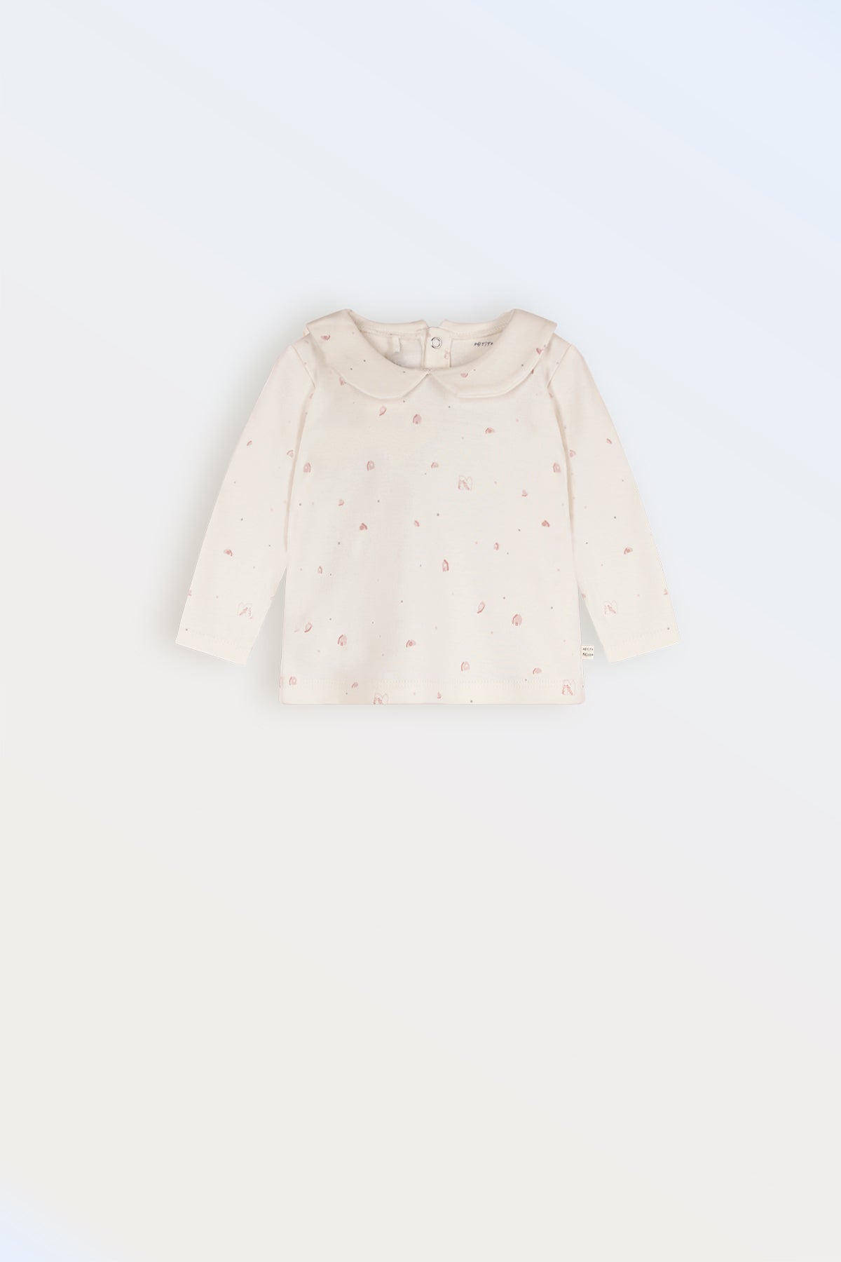 Baby Tshirt Ronde Kraag Roze Print
