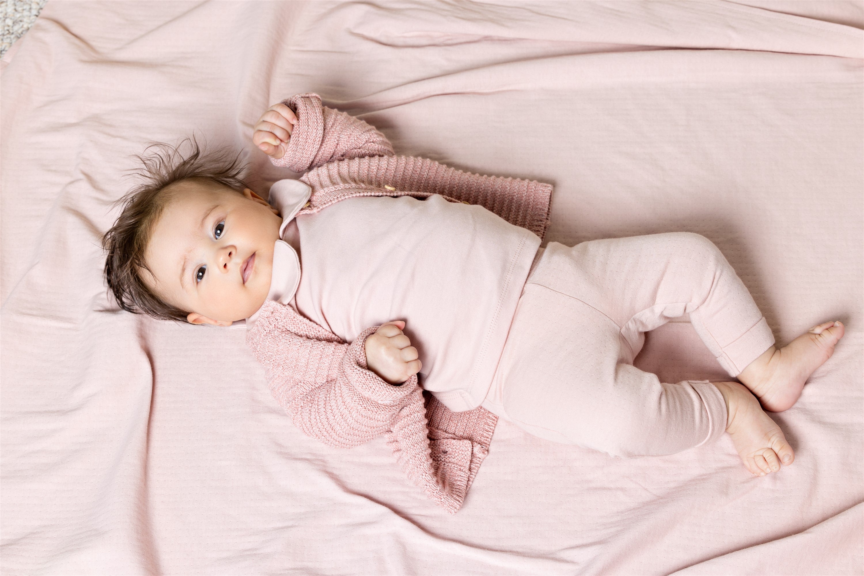 Baby Tshirt Round Collar Pink