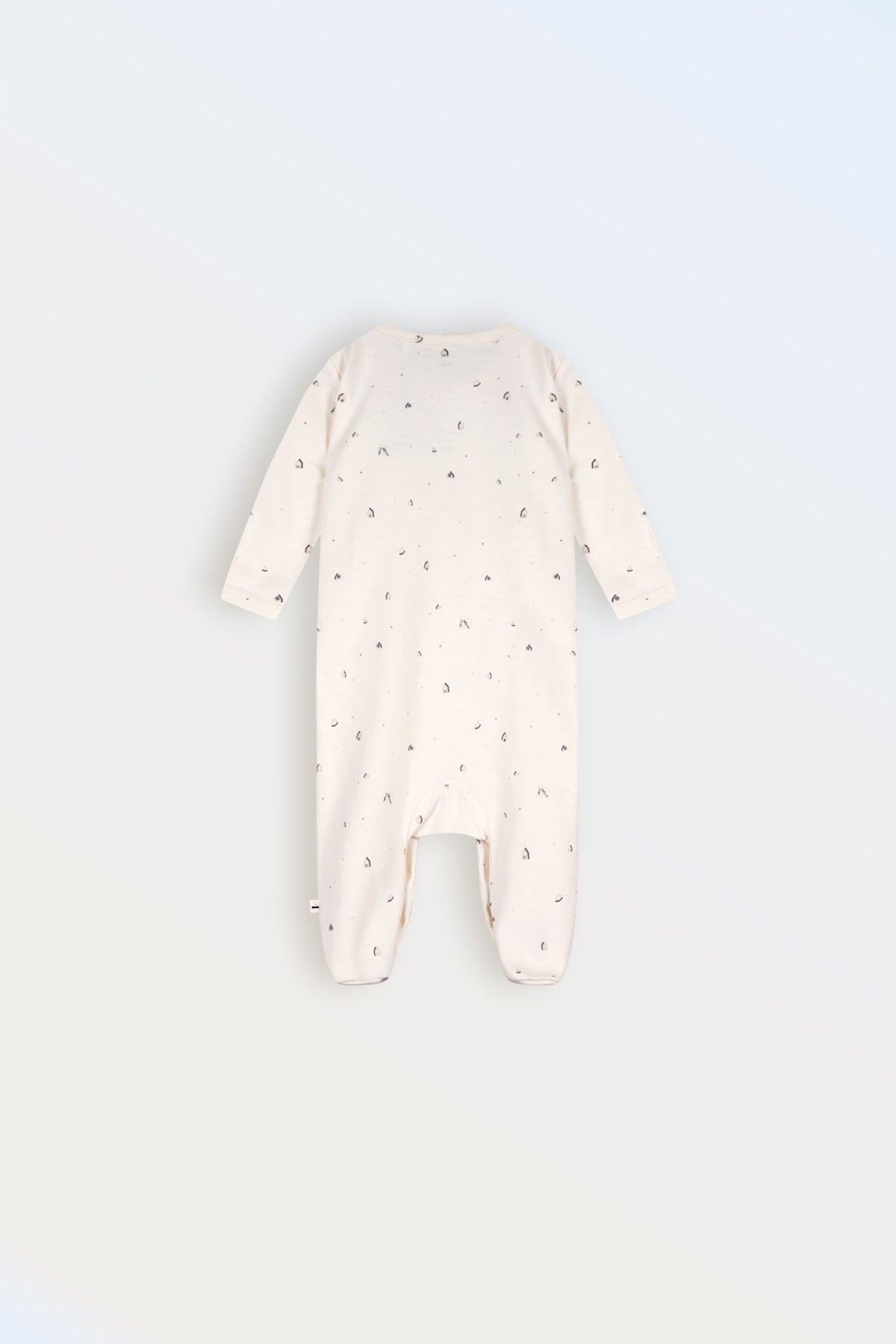 Baby Sleepsuit Gray printed