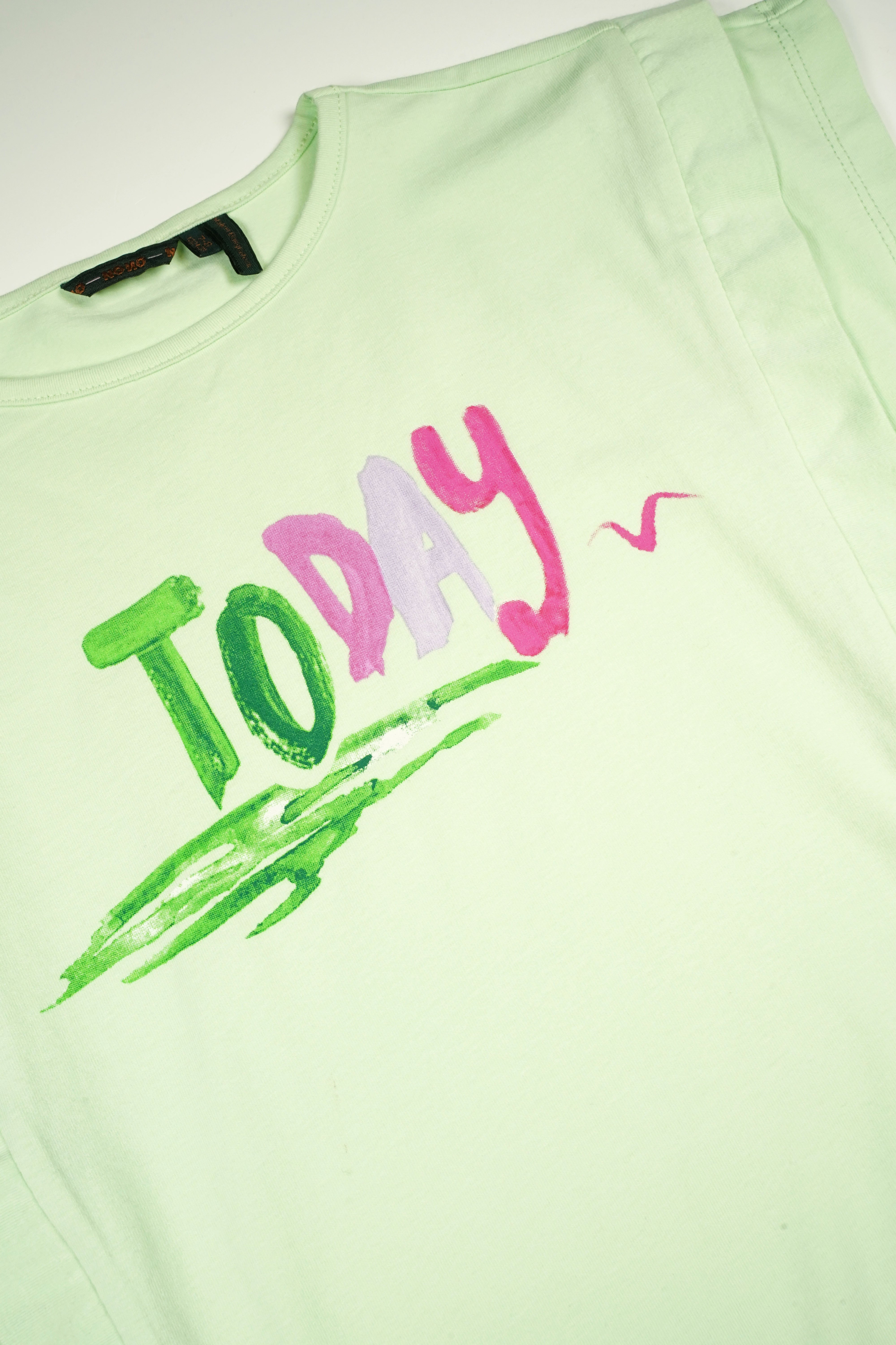 Kiam T-Shirt Today Print Groen