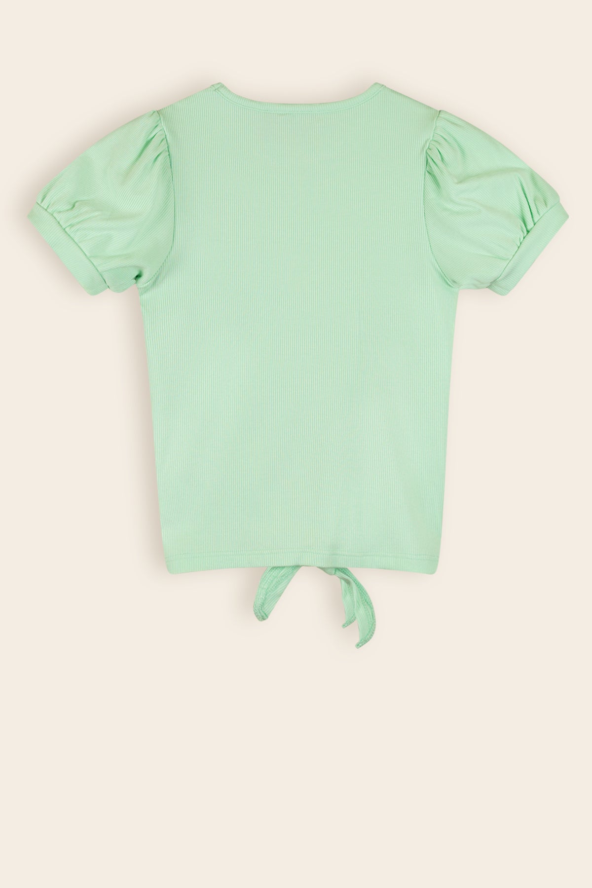 Komy Rib Jersey Button Tshirt Green