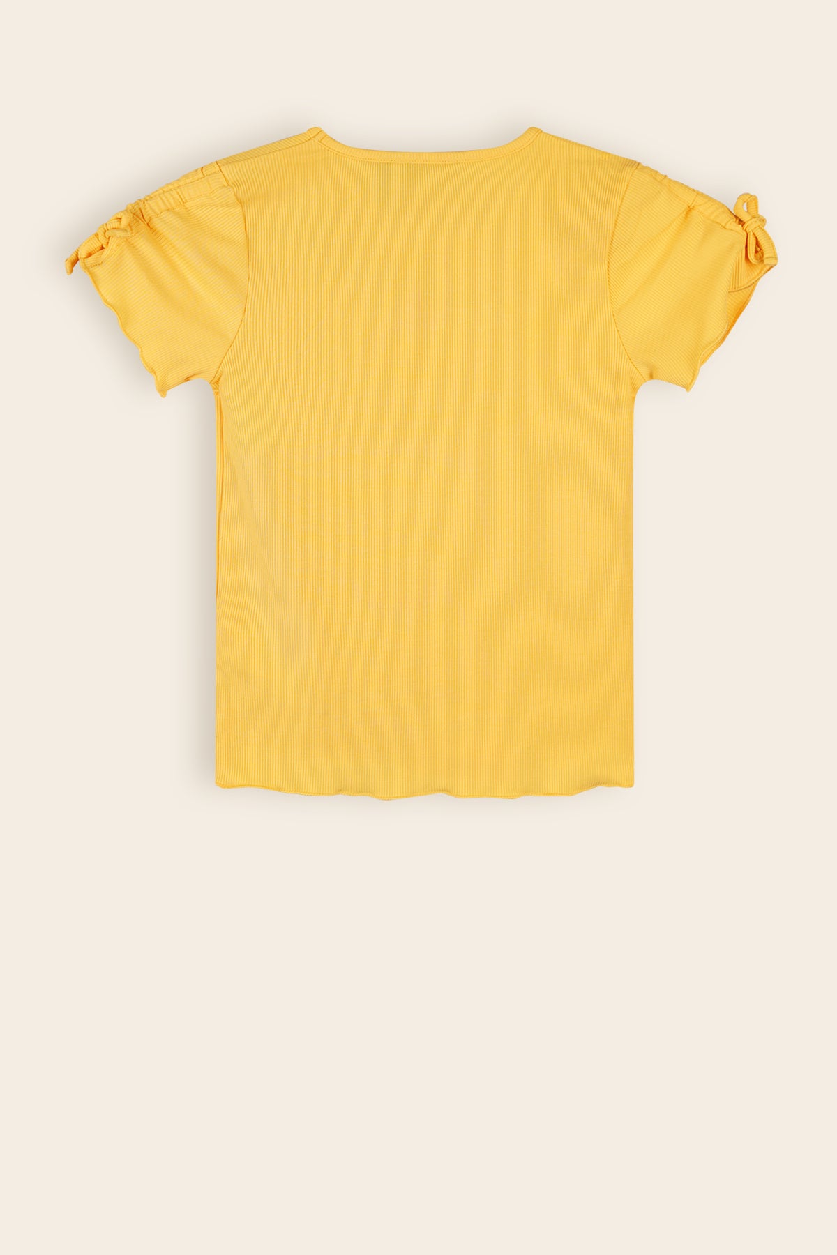 Kim Rib Jersey Tshirt Apricot