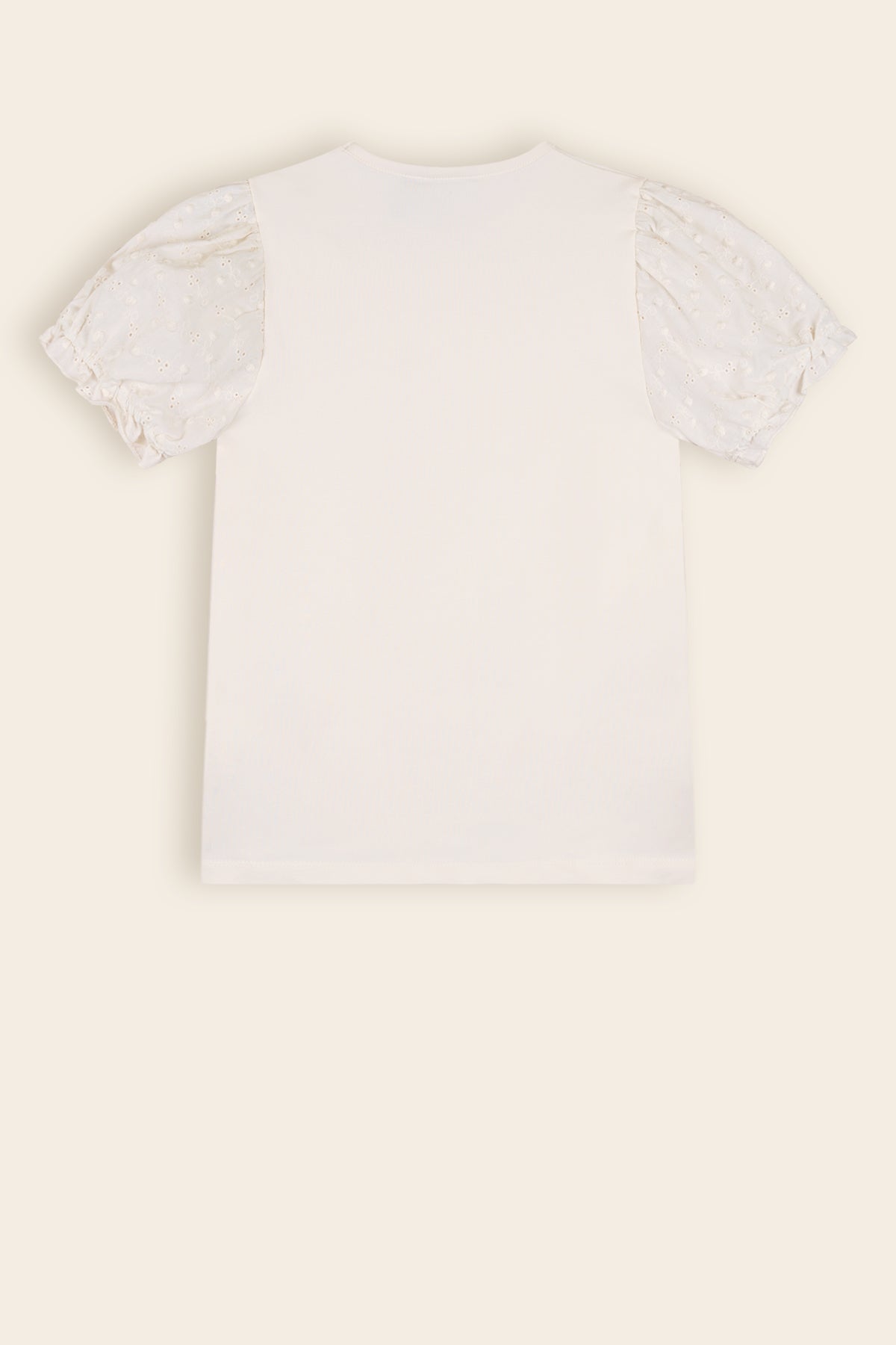 Kantal T-Shirt Puff Sleeve Ivory