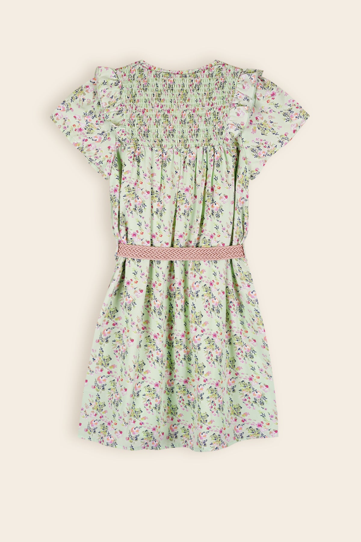 Moon Floral Dress Green