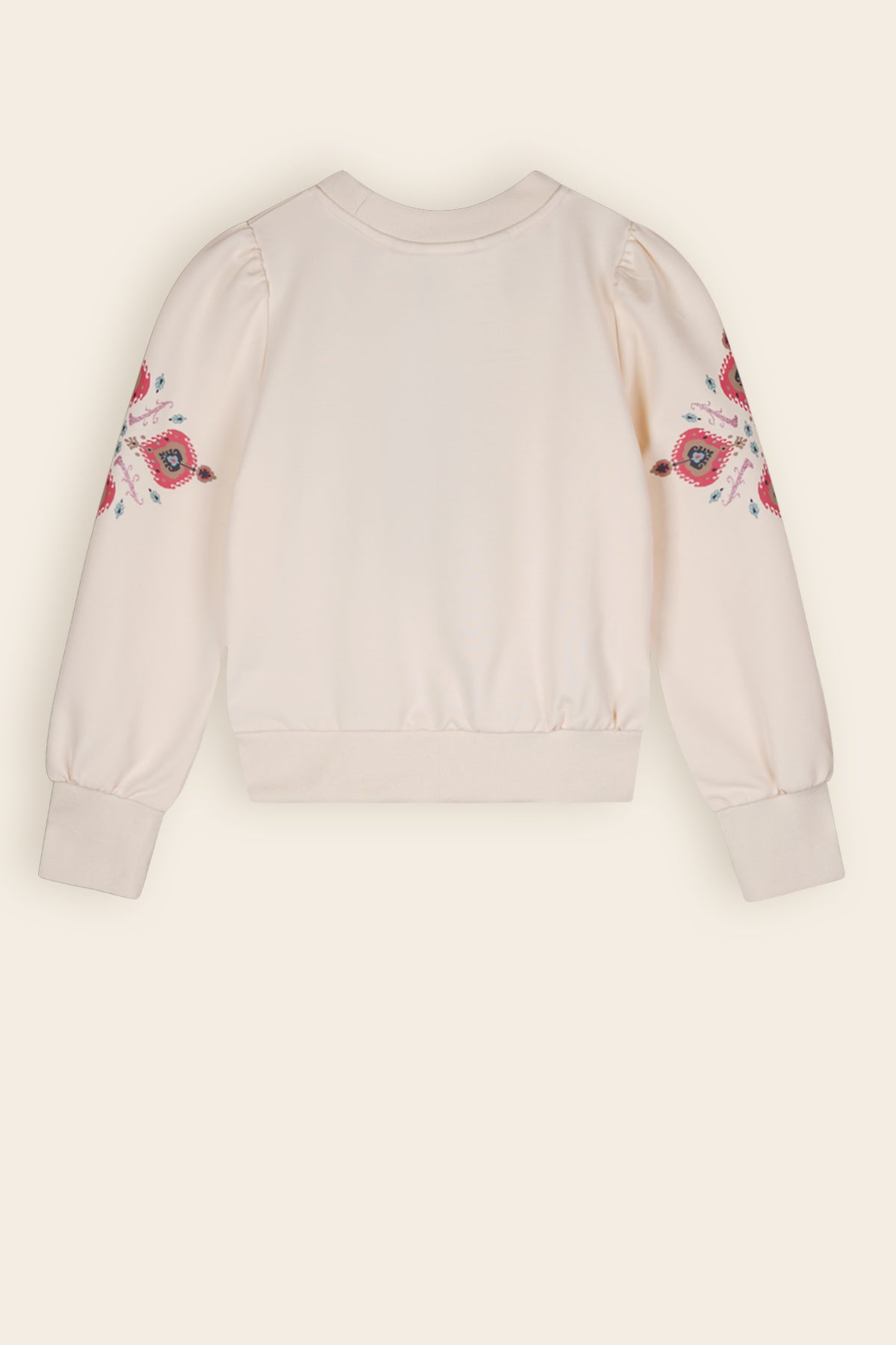 Kulet Sweater met Pofmouwen Ivoor