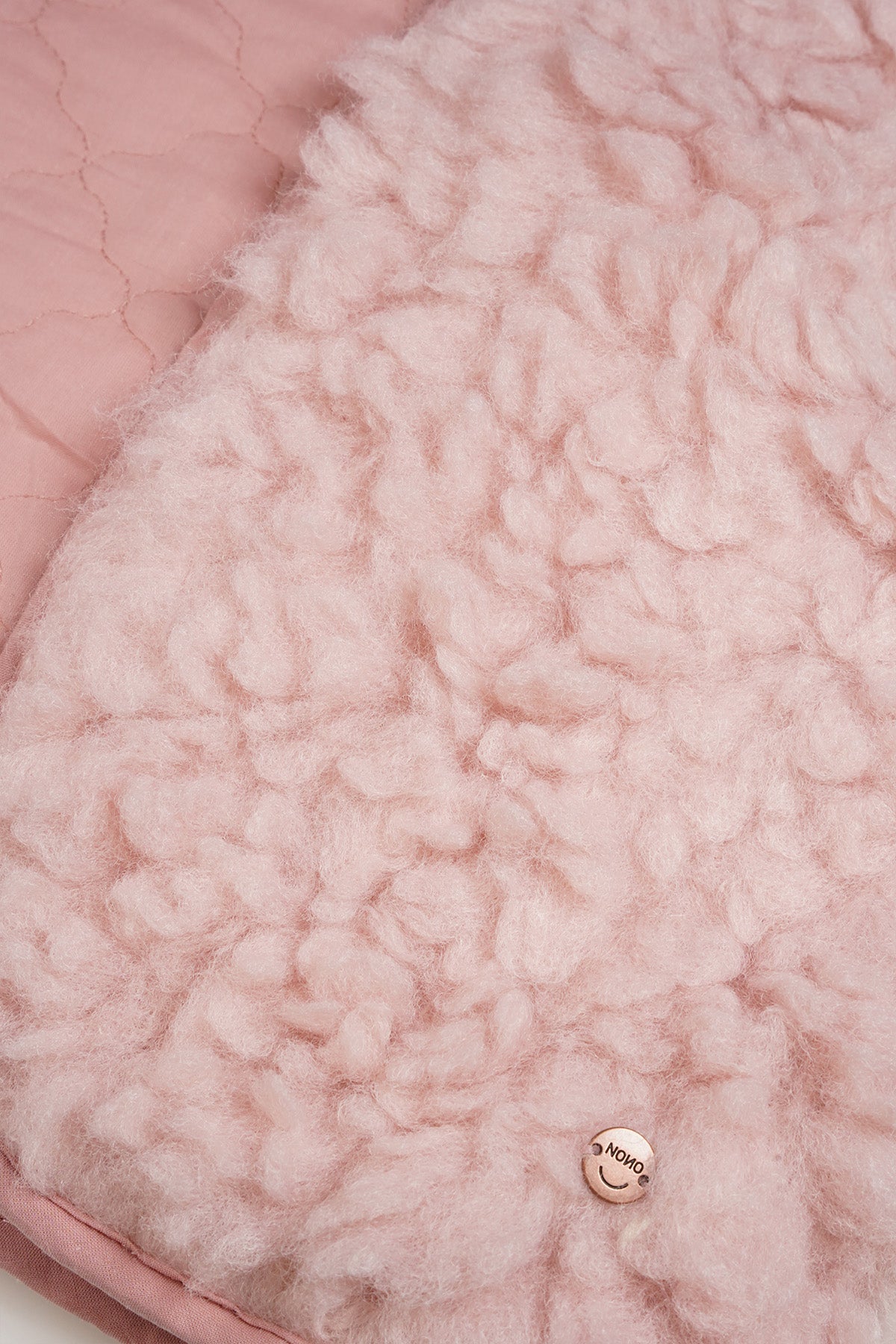 Katya Fluffy Reversible Gilet Old Pink