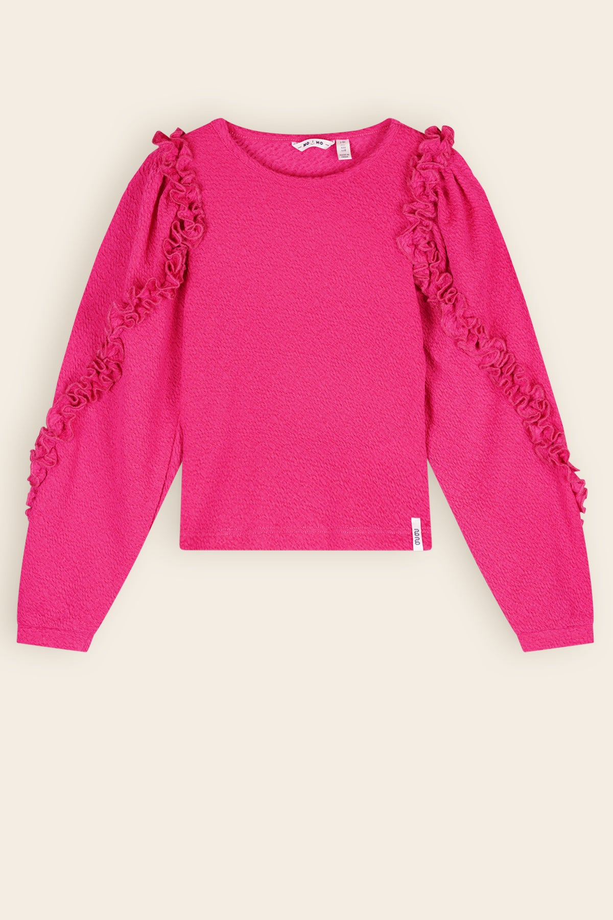 Kysa Fancy Jersey Tshirt met Pofmouwen Roze