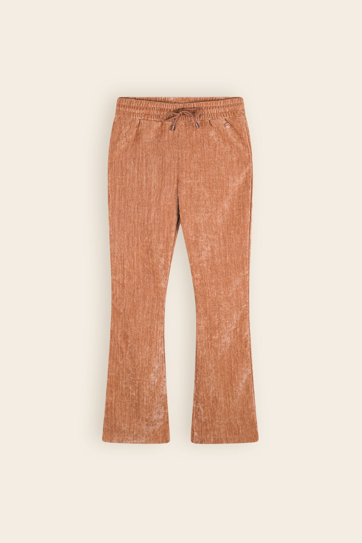 Sady Velvet Stretch Flared Pants Taupe