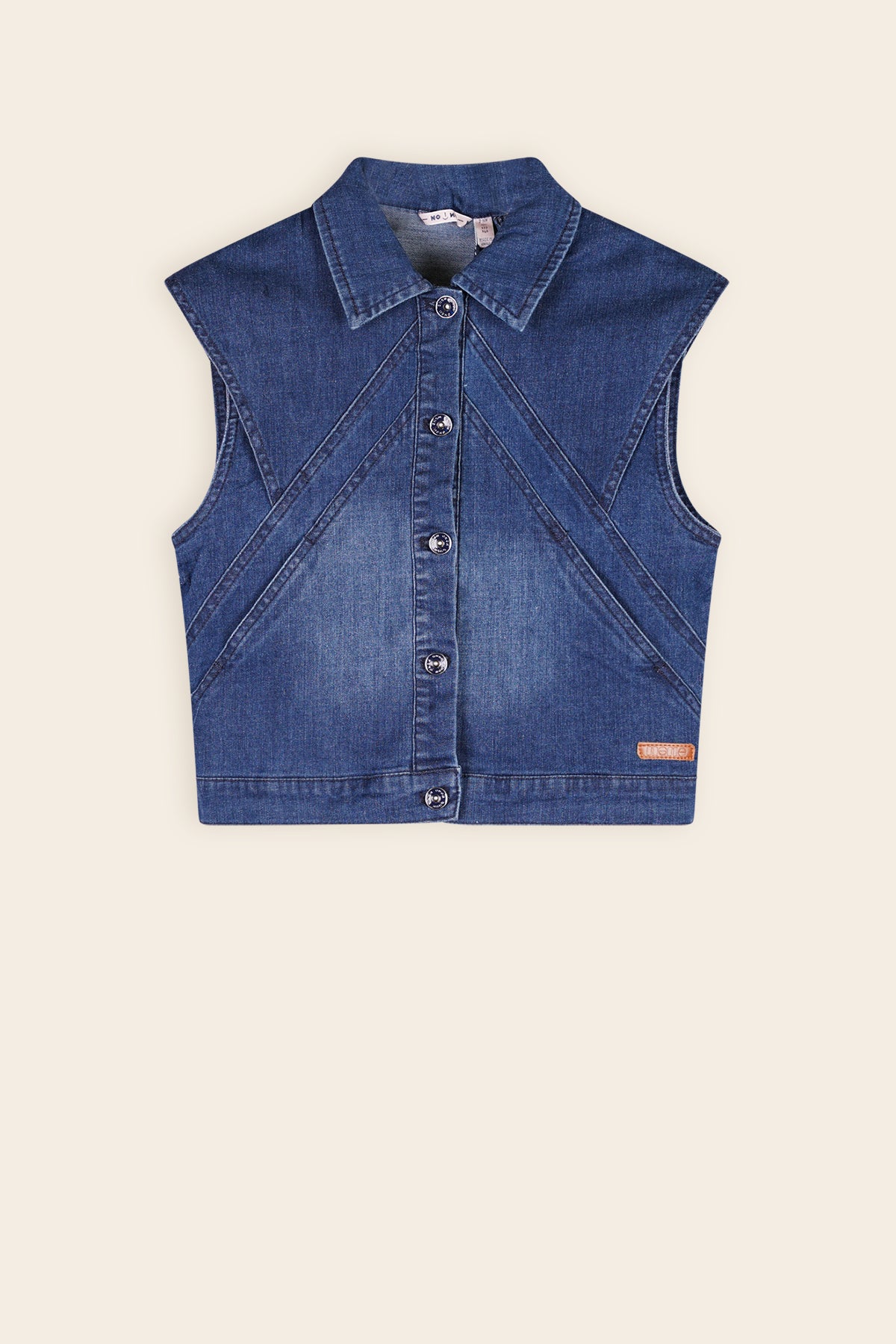 Dory Blue Denim Gilet Navy