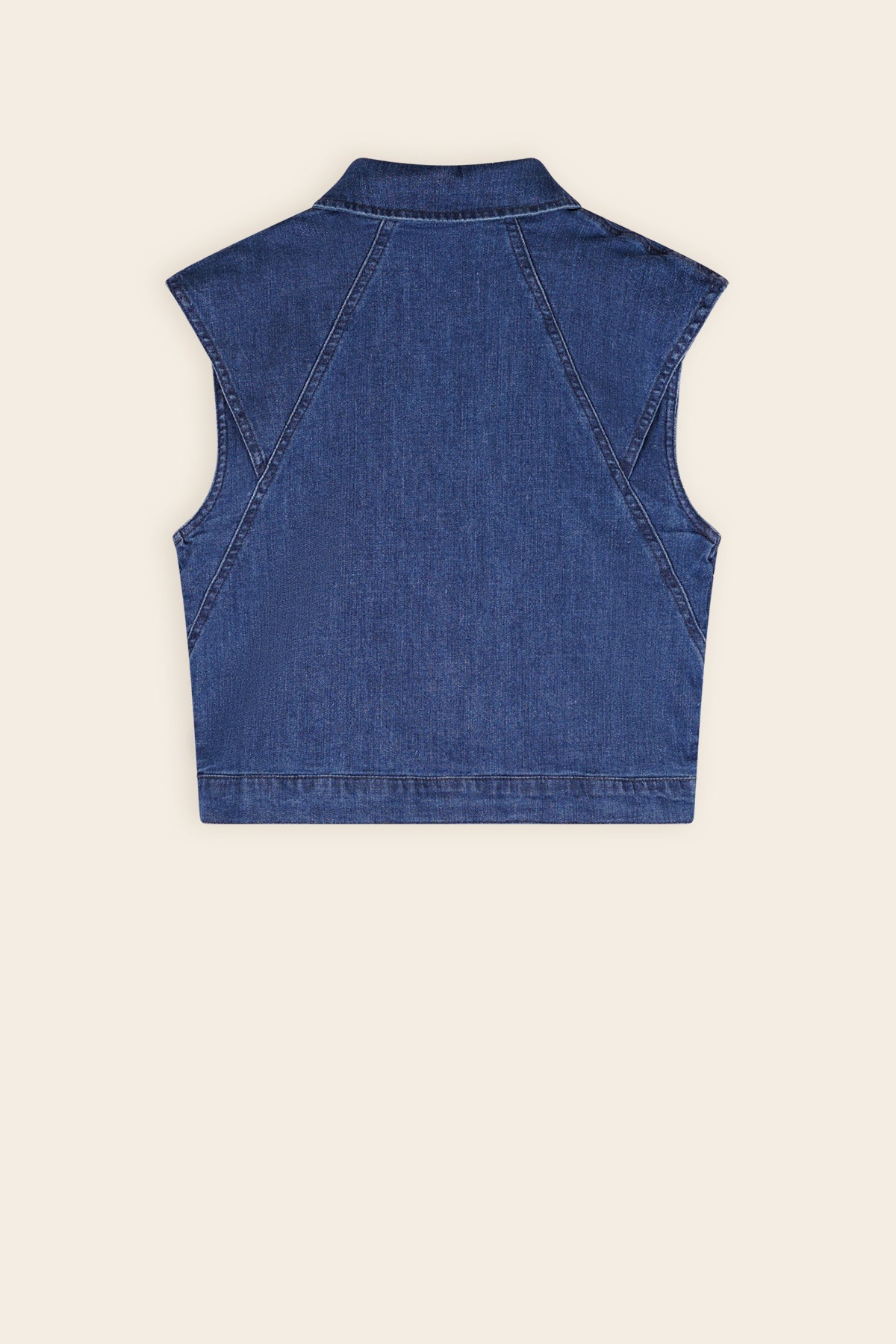 Dory Blue Denim Gilet Navy