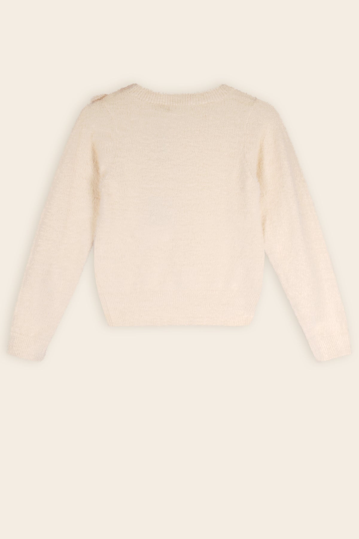 Ketan Zachte Gebreide Sweater Ivoor