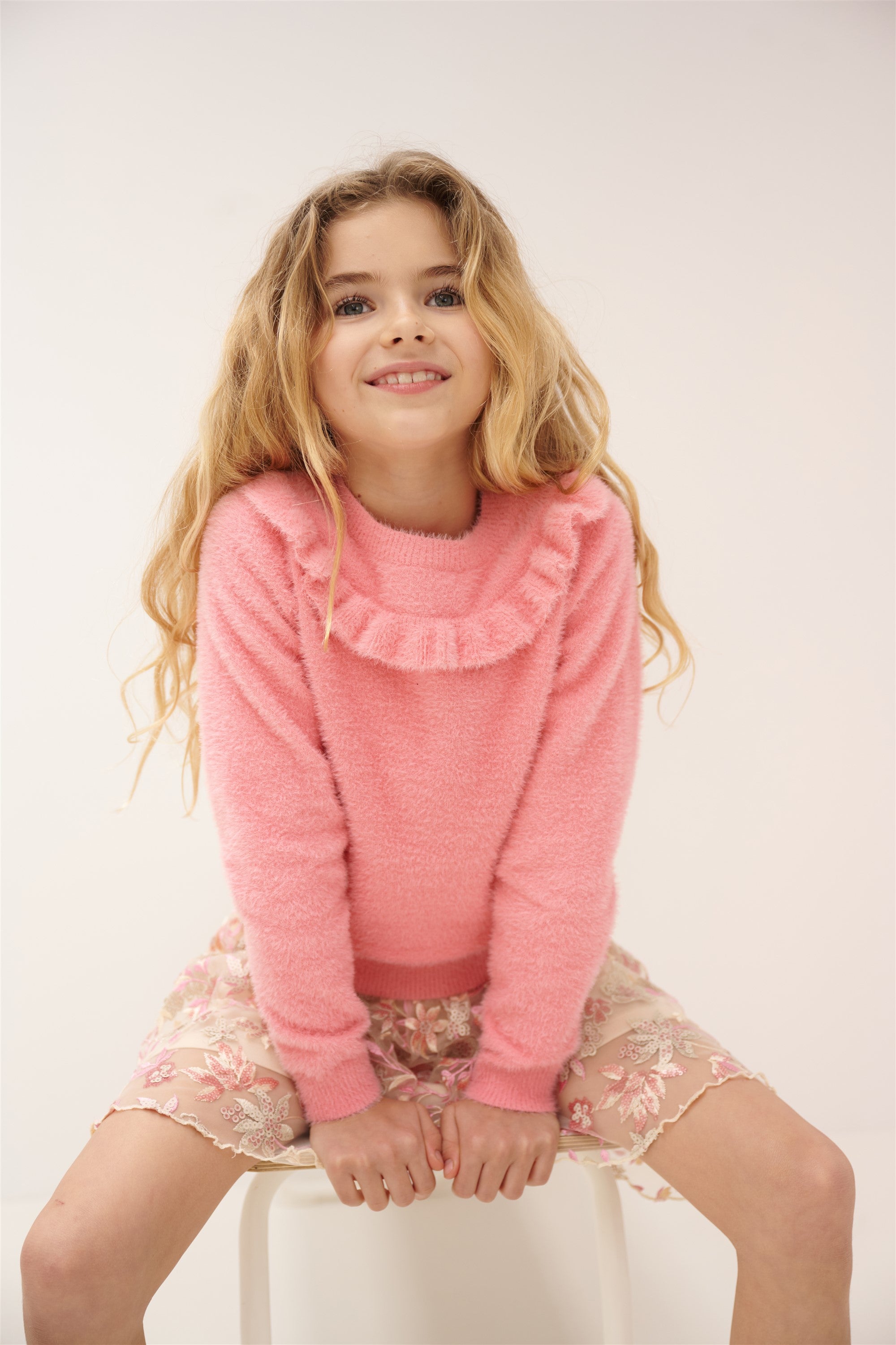 Ketan Zachte Gebreide Sweater Rose