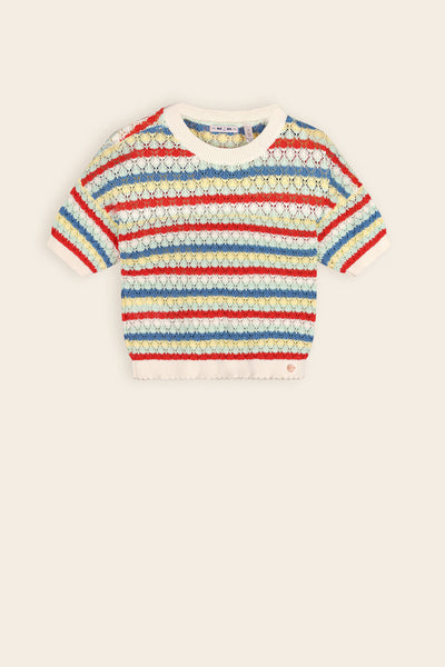 Keya Knitted Cropped Sweater Ivory