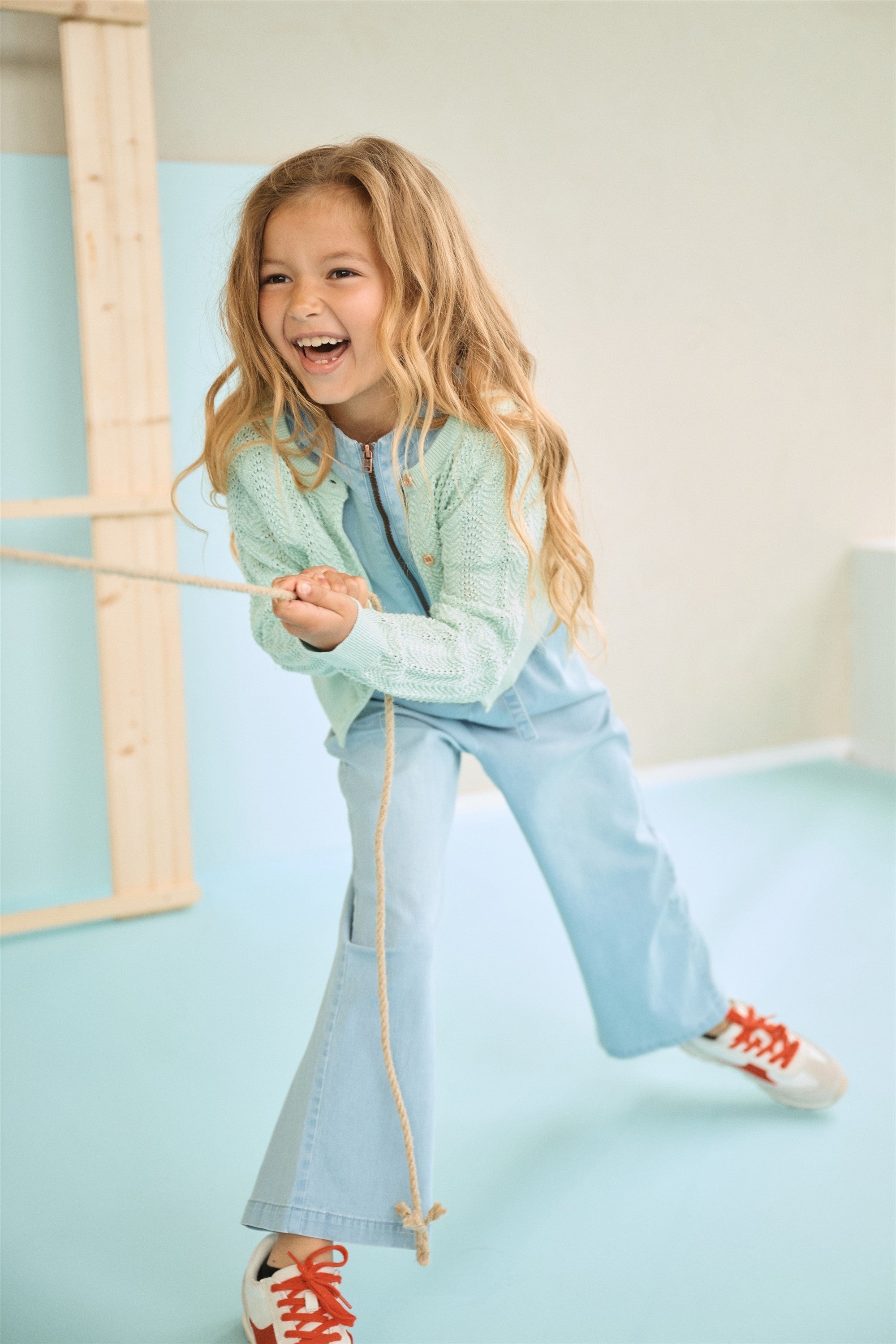 Sammy Jumpsuit Denim Blauw