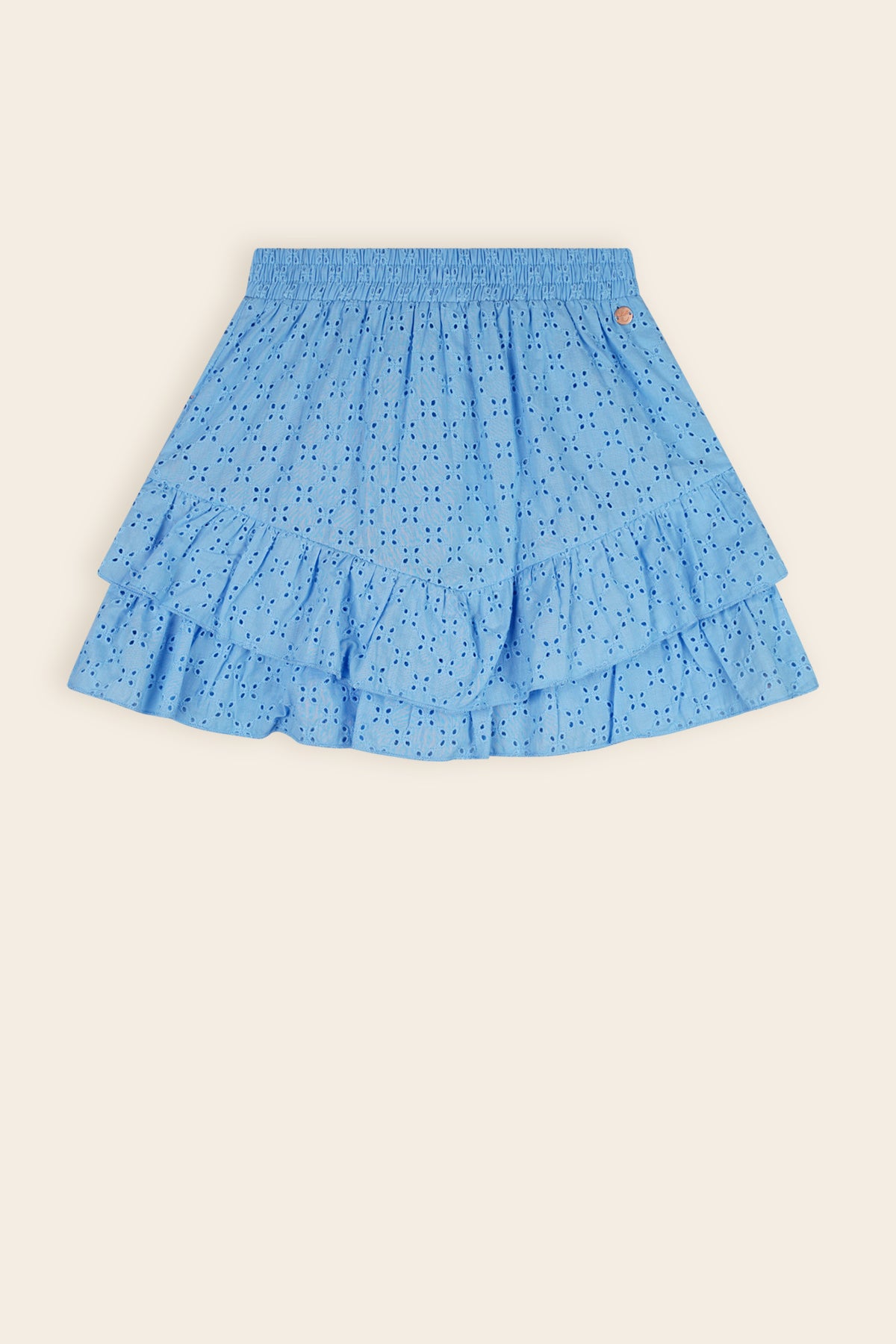 Naia Geborduurde Rok Blauw