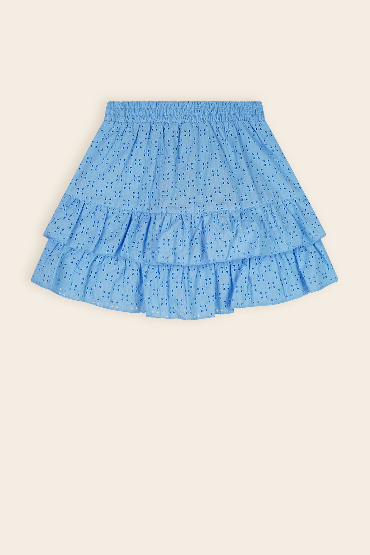 Naia Geborduurde Rok Blauw