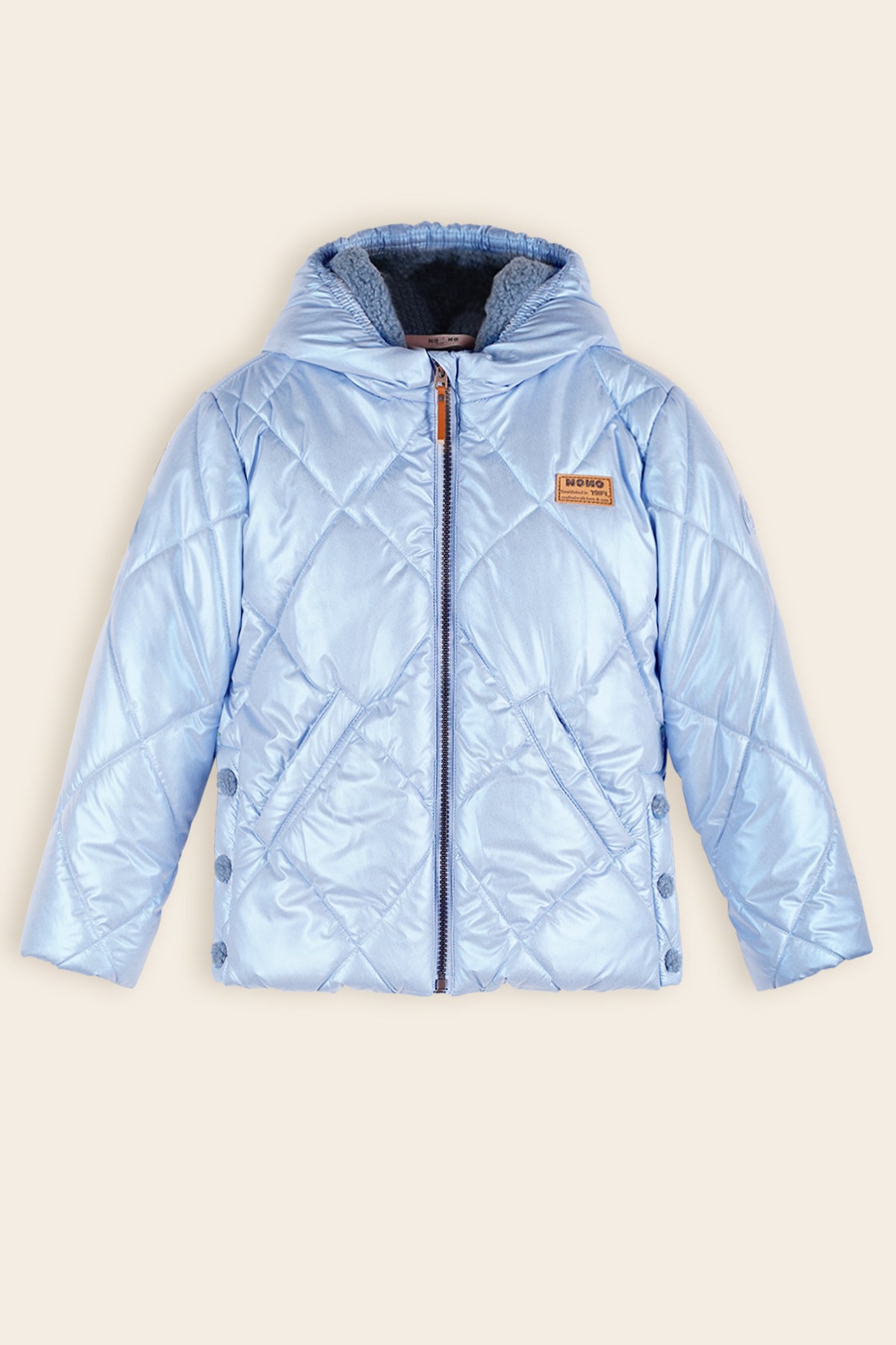 Button Winterjas Blauw