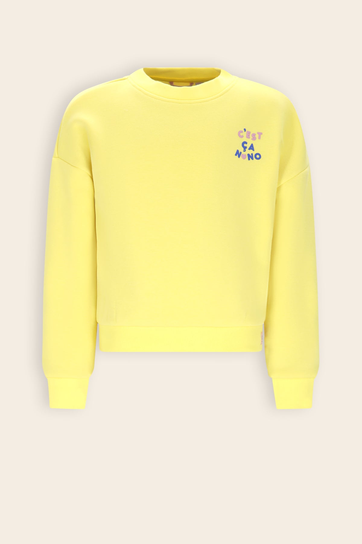 Konono Furry Sweat Geel