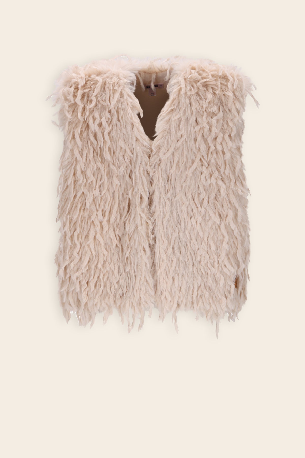 Kath Bont Faux Fur Gilet Ivoor