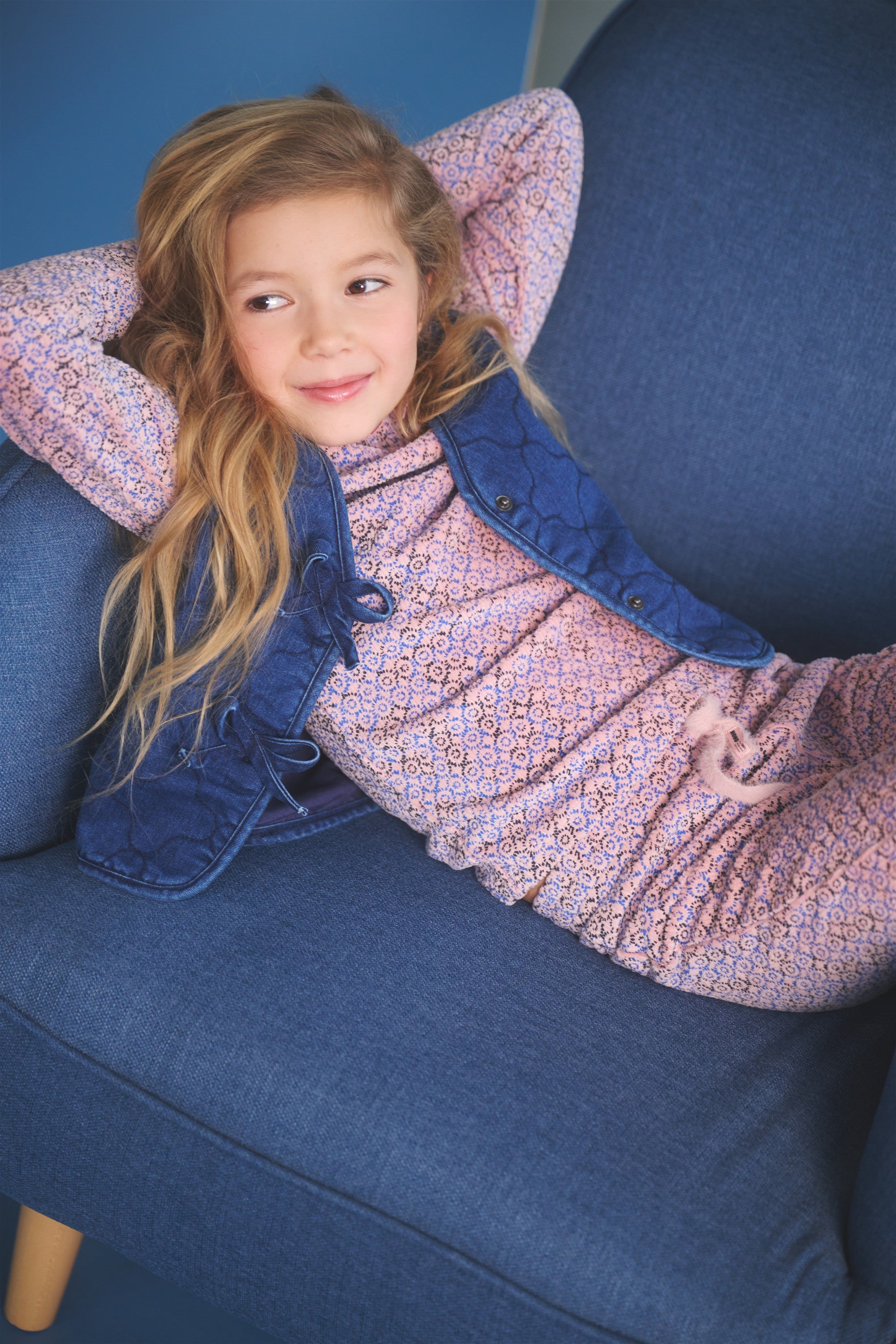 Koss RibJersey Top Blauw