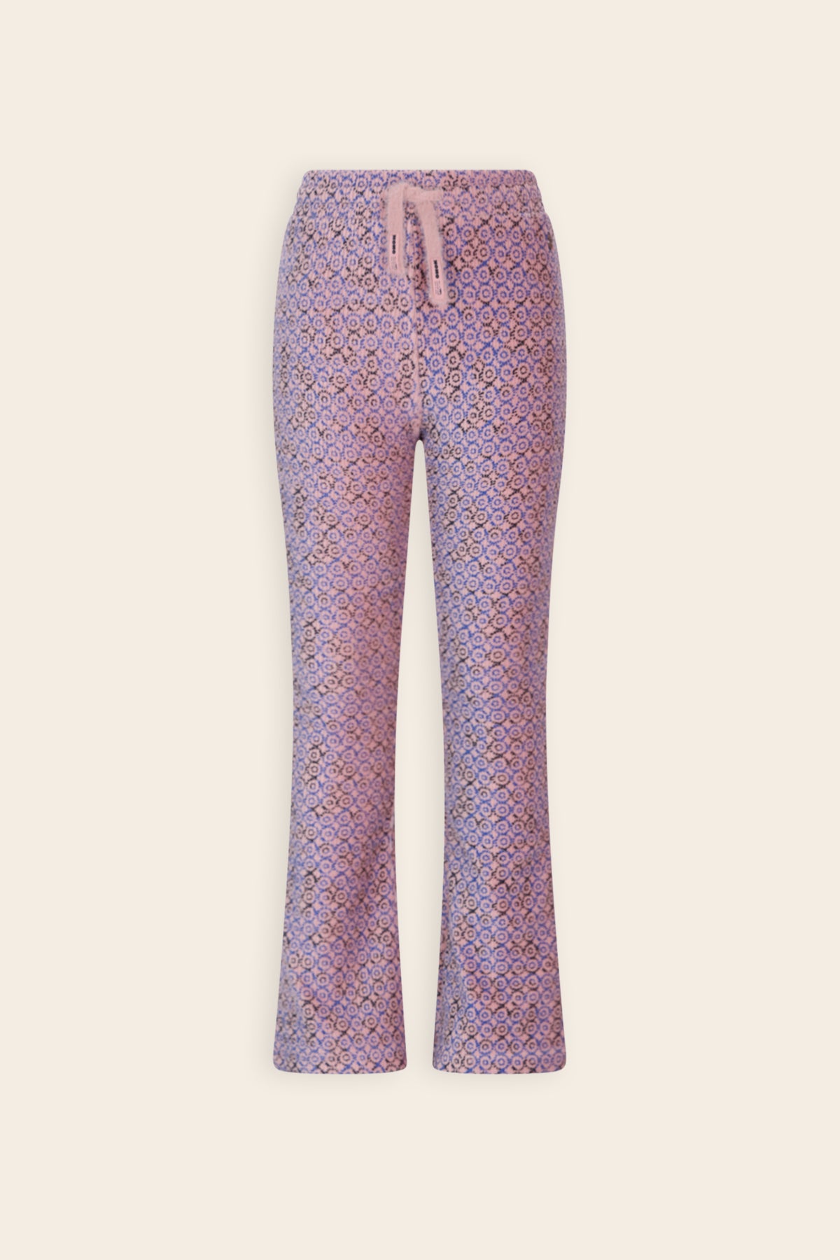 Sady Flared Zachte Rib Broek Blauw