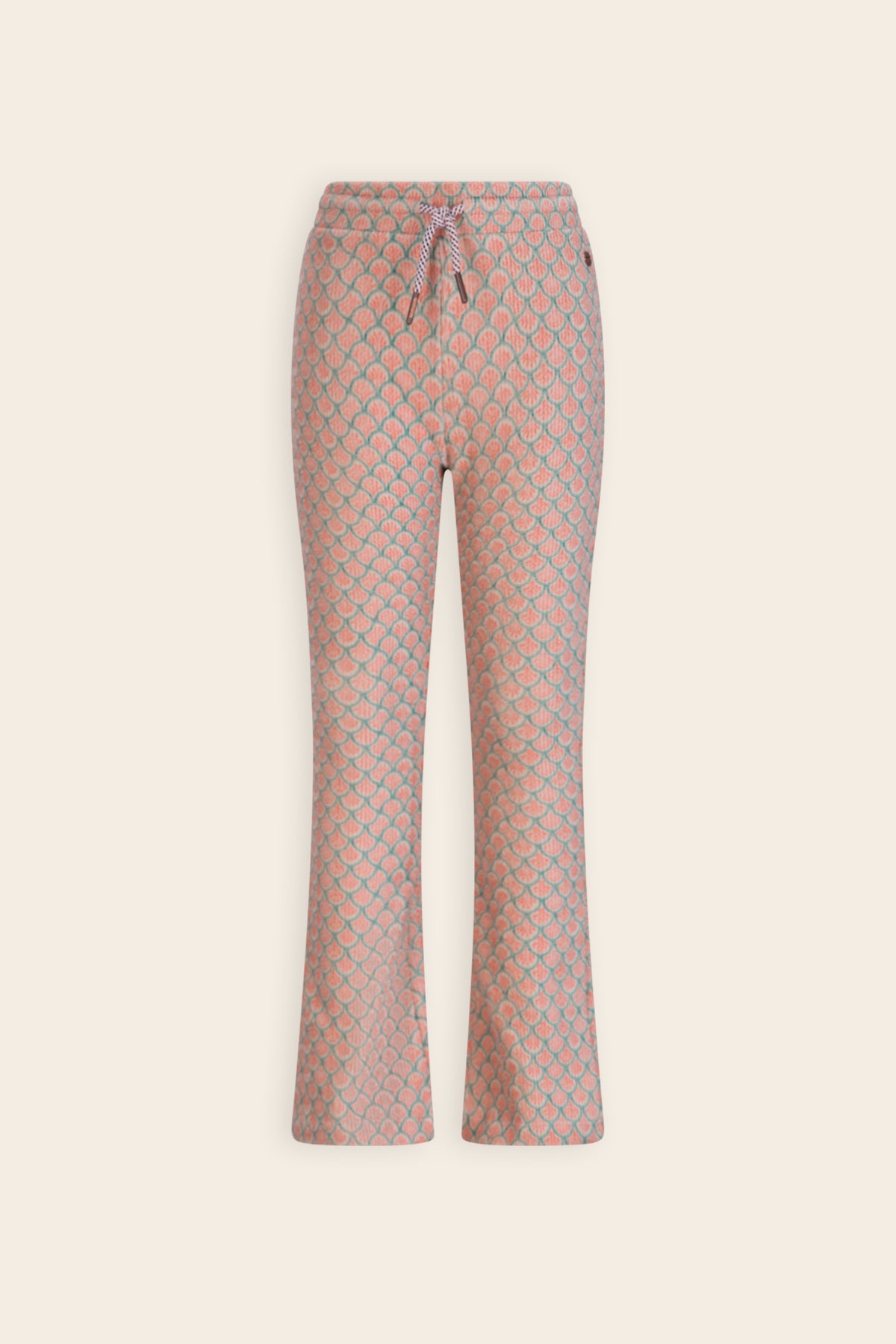Sady Flared Zachte Rib Broek Groen