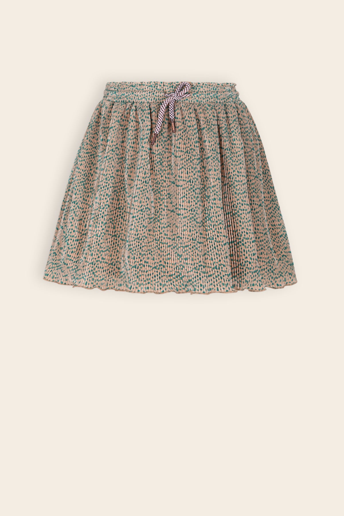 Nele Plissee Jersey Rok Zand