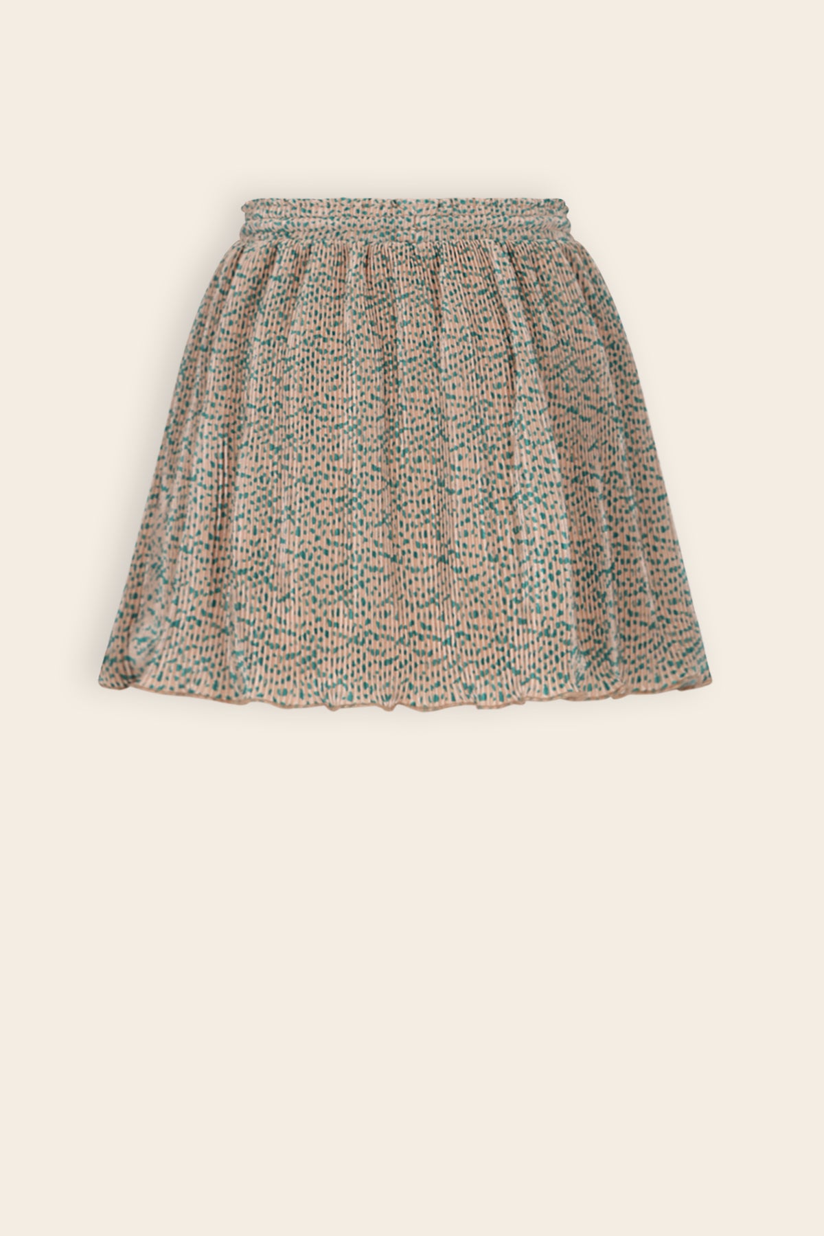 Nele Plissee Jersey Rok Zand