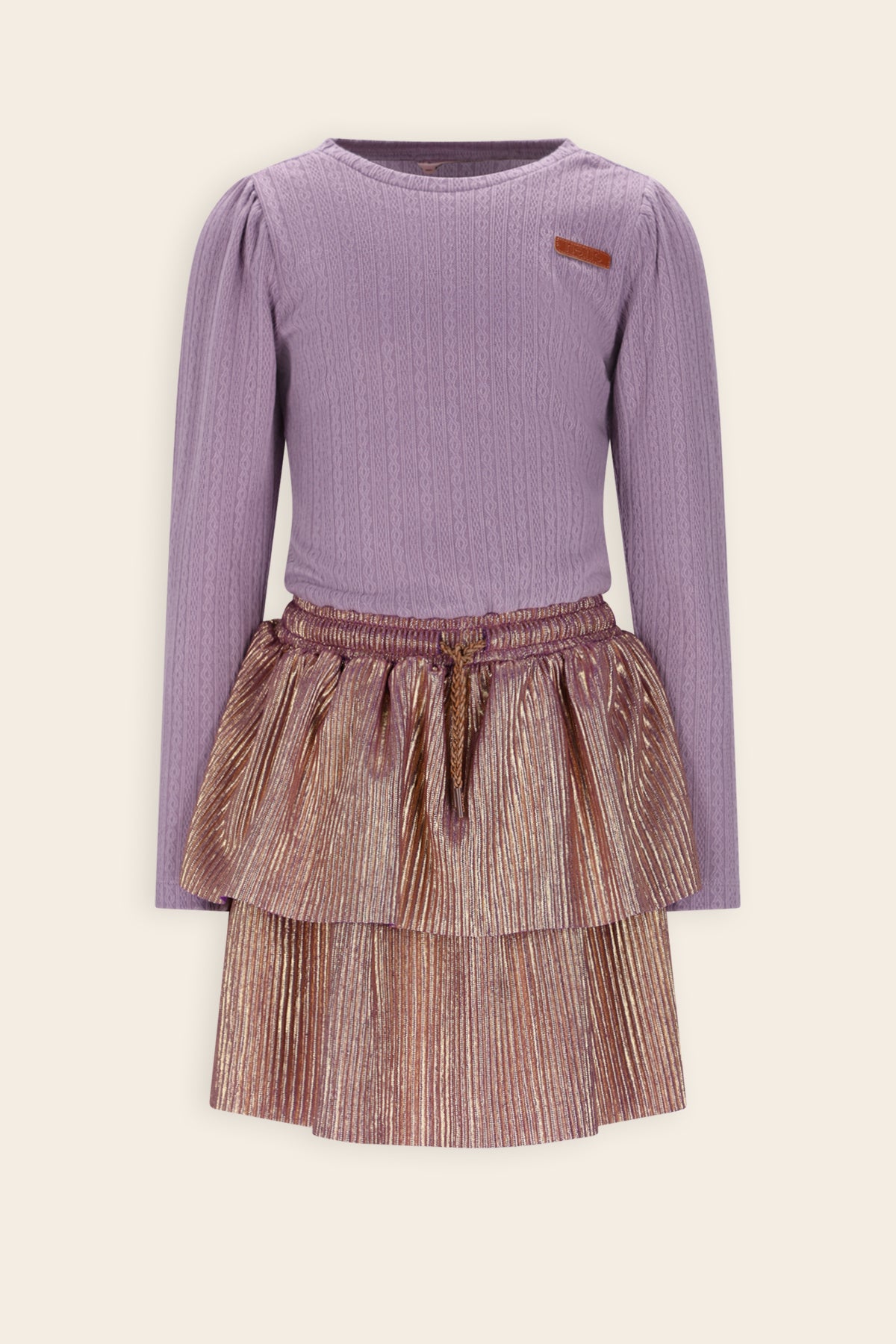 Moran Jurk Lila/Goud