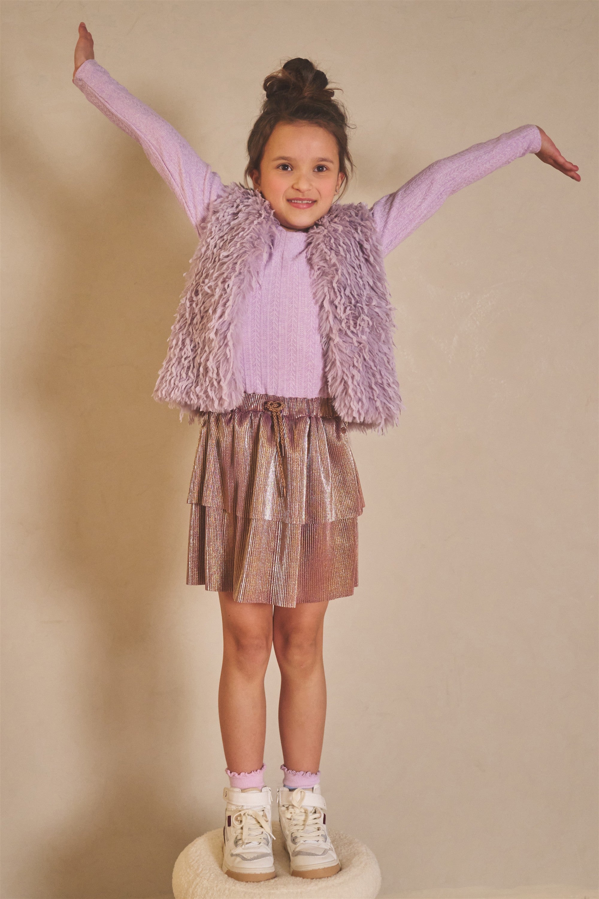 Moran Jurk Lila/Goud