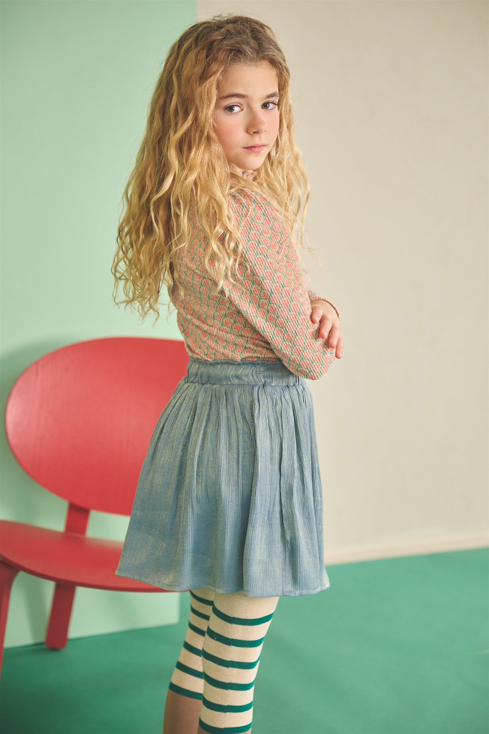 Moran Trendy Jurk Groen