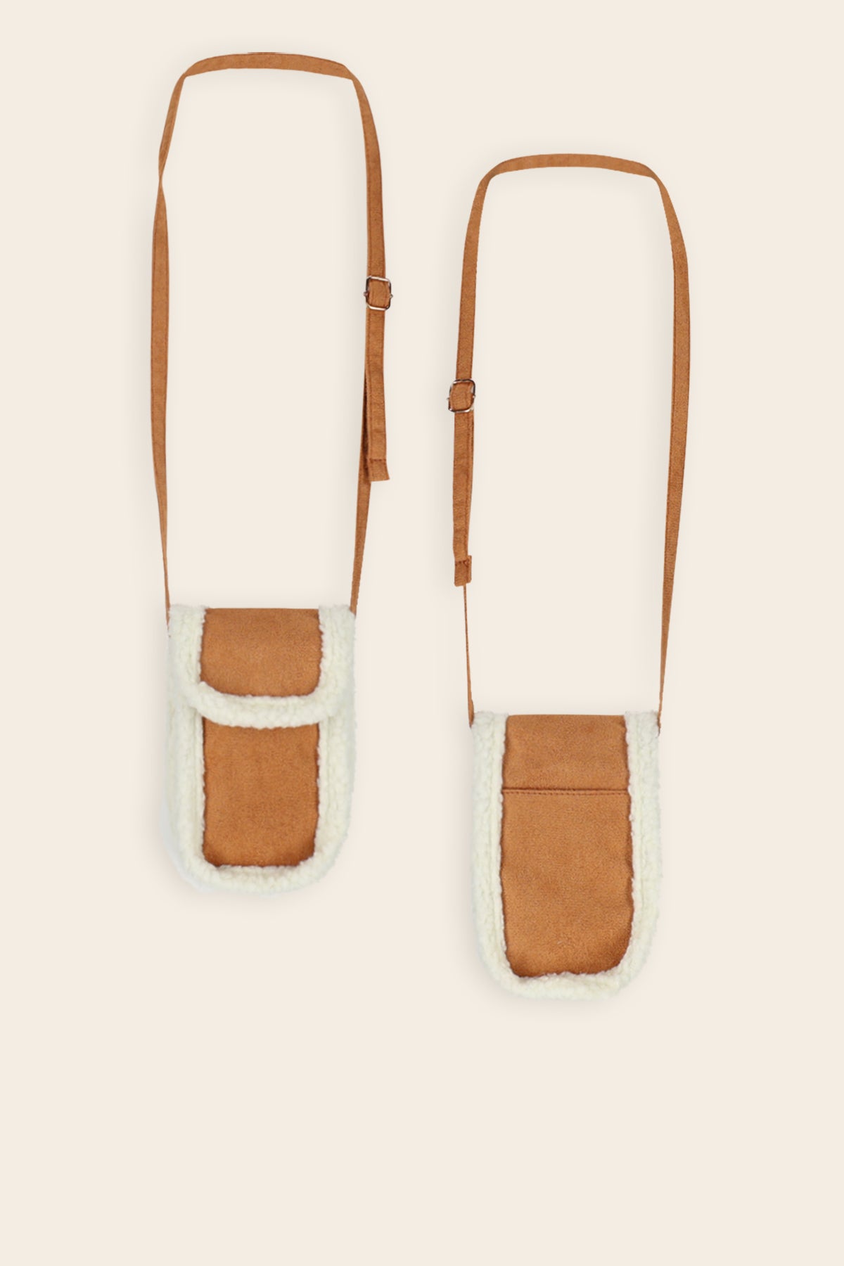 Fake Suede Tas Bruin